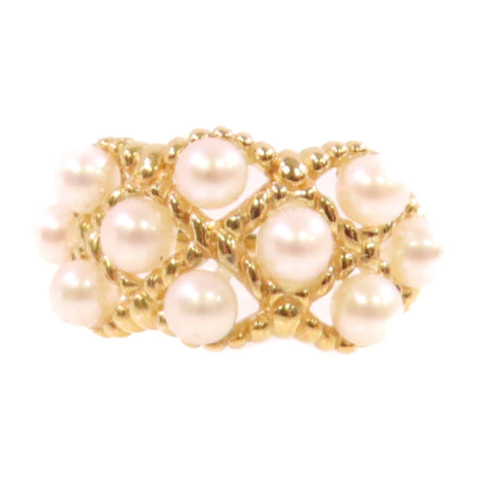 JEWELRY Pearl Ring US#6.75 18K Yellow Gold