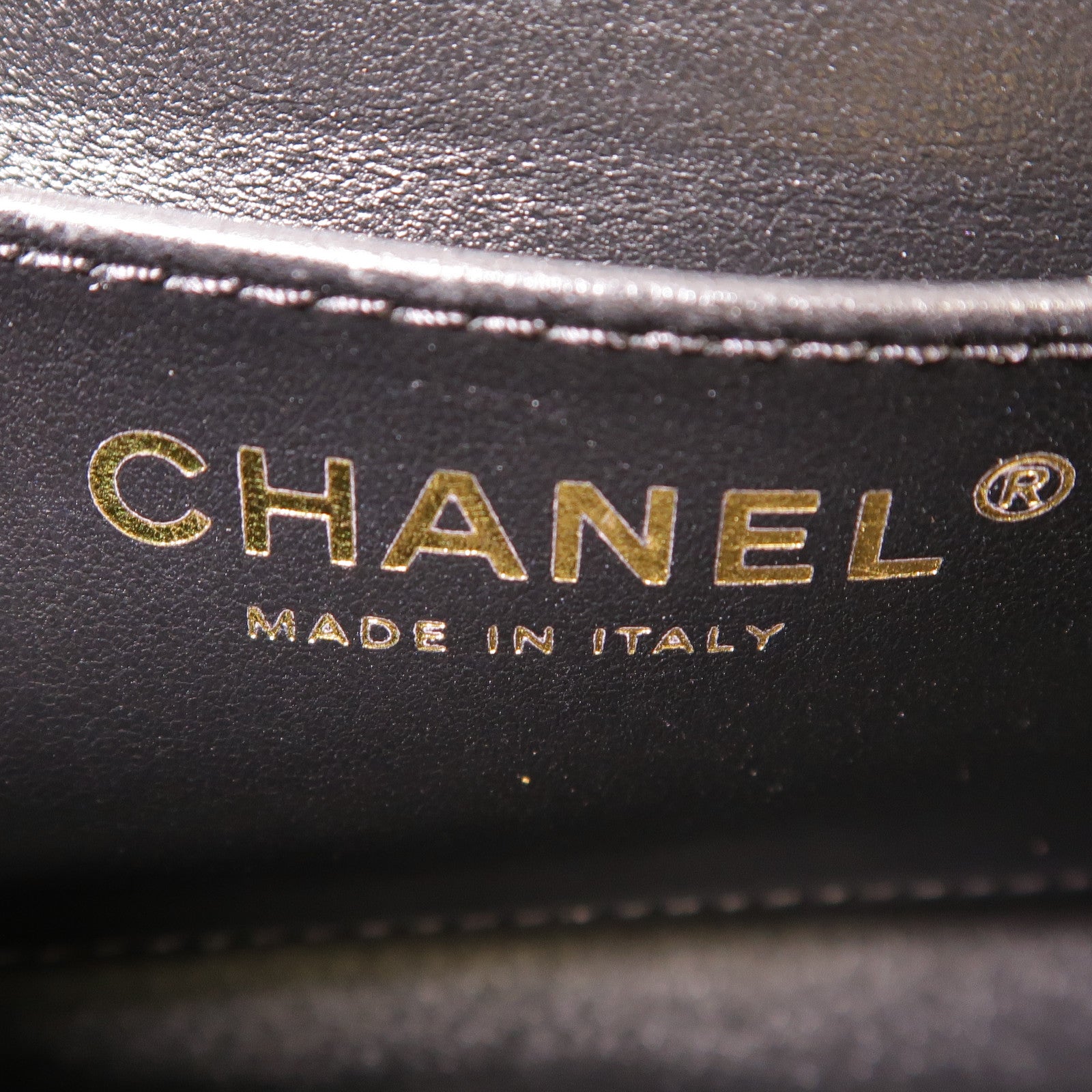 CHANEL 羊皮皮革Shoulder Bag金扣手挽肩背兩用袋