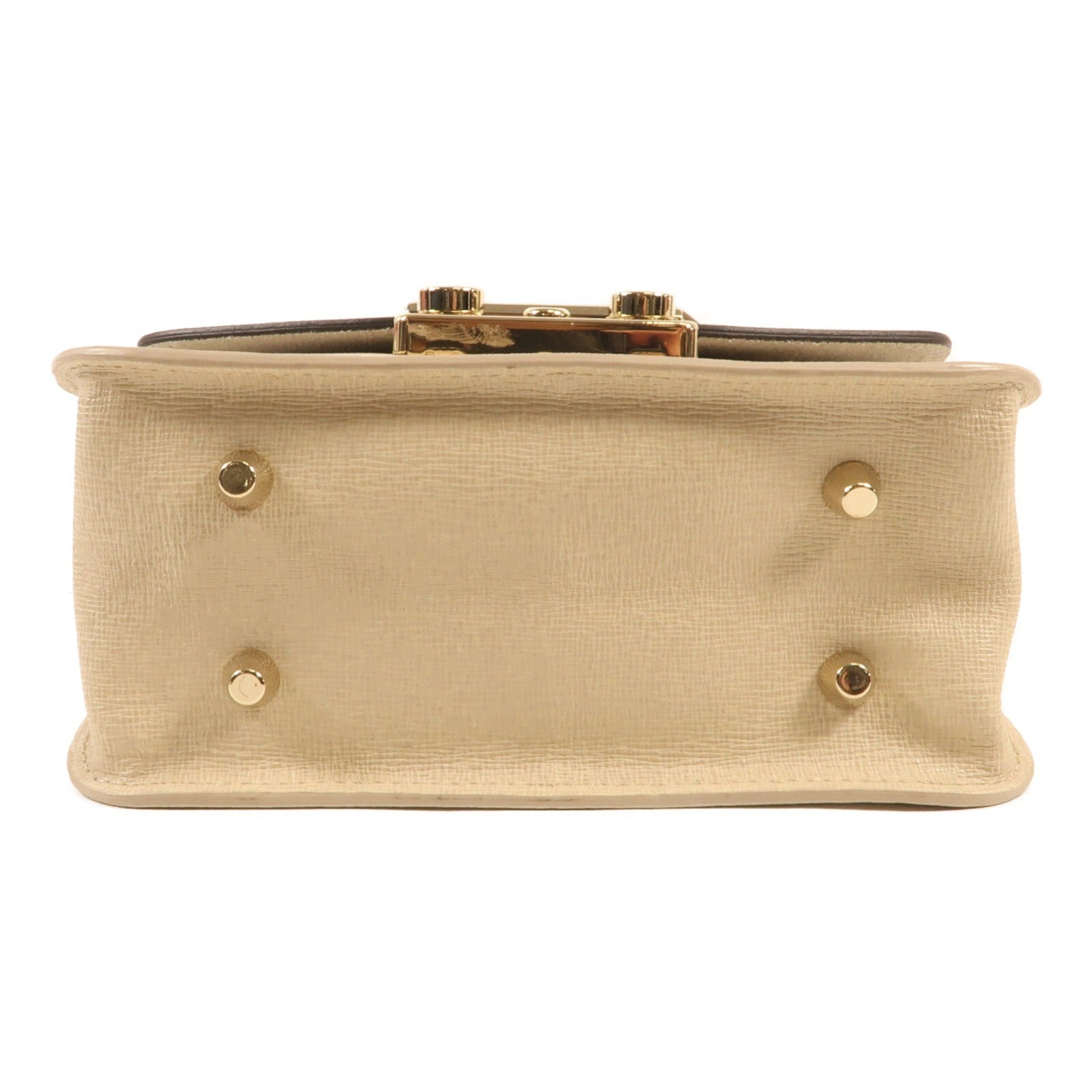 Furla 牛皮皮革Chain Bag金扣肩背袋