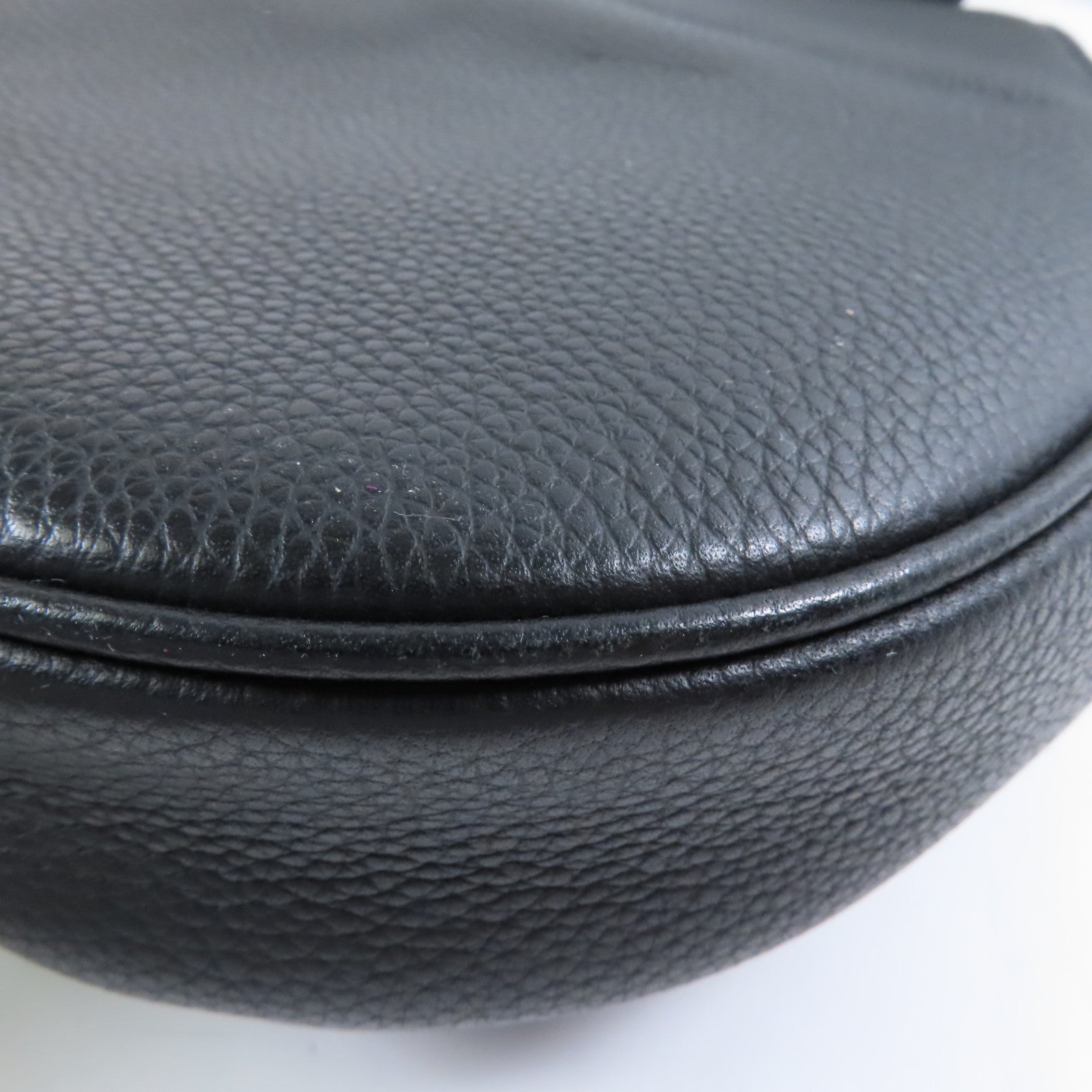 Dior 牛皮皮革Saddle Bag銀扣肩背袋