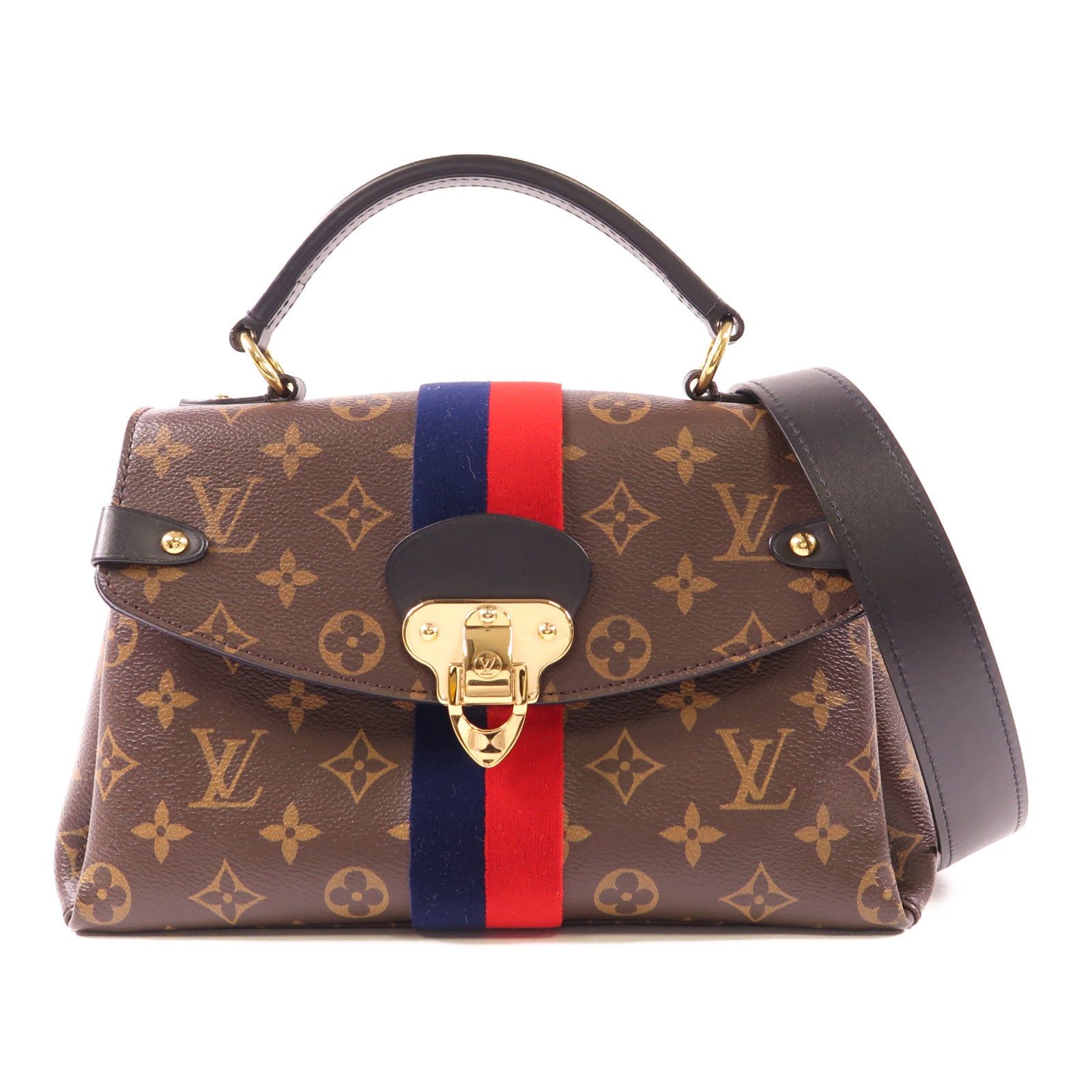 LOUIS VUITTON Monogram Georges MM金扣手挽肩背兩用袋