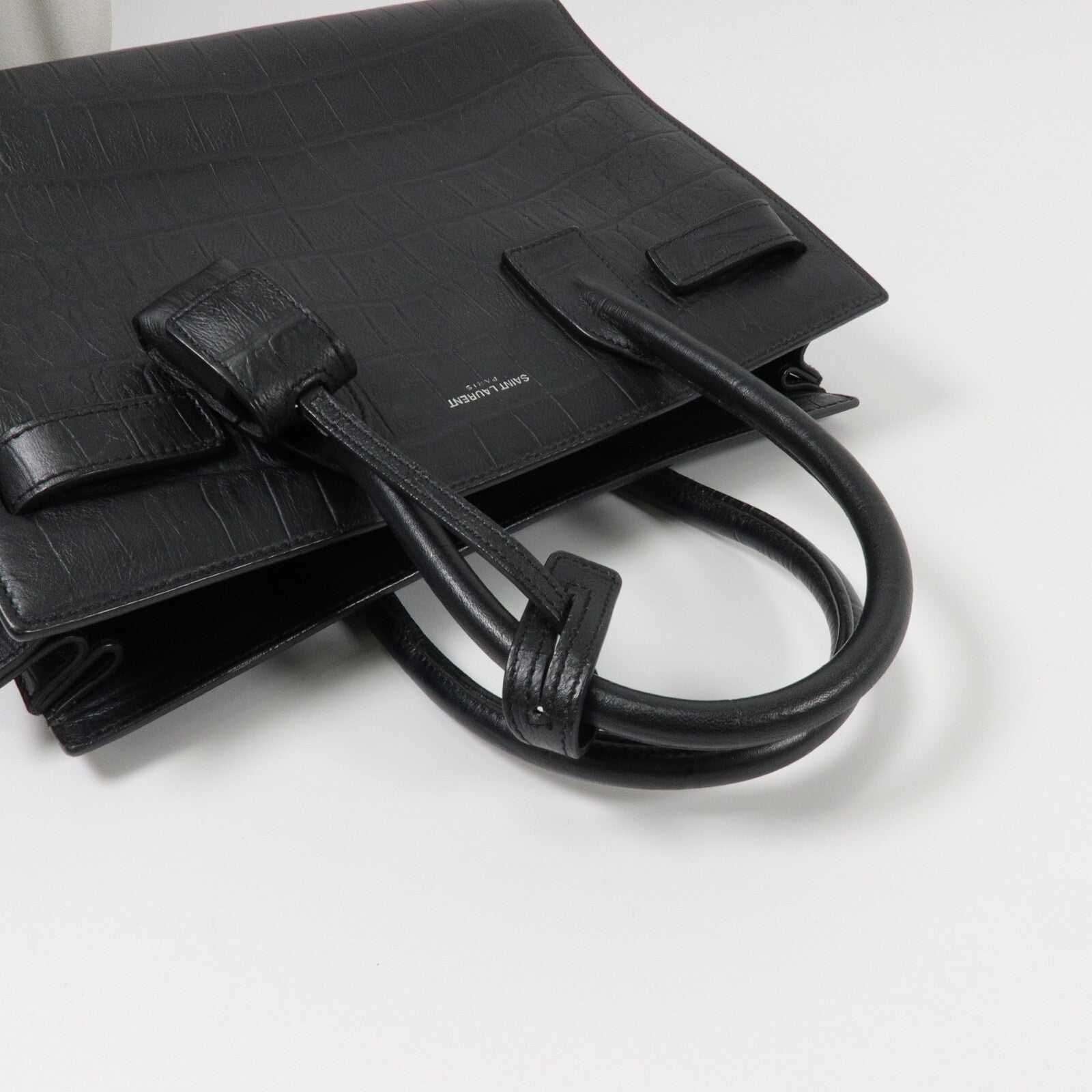 SAINT LAURENT 牛皮皮革Sac De Jour Baby手挽肩背兩用袋