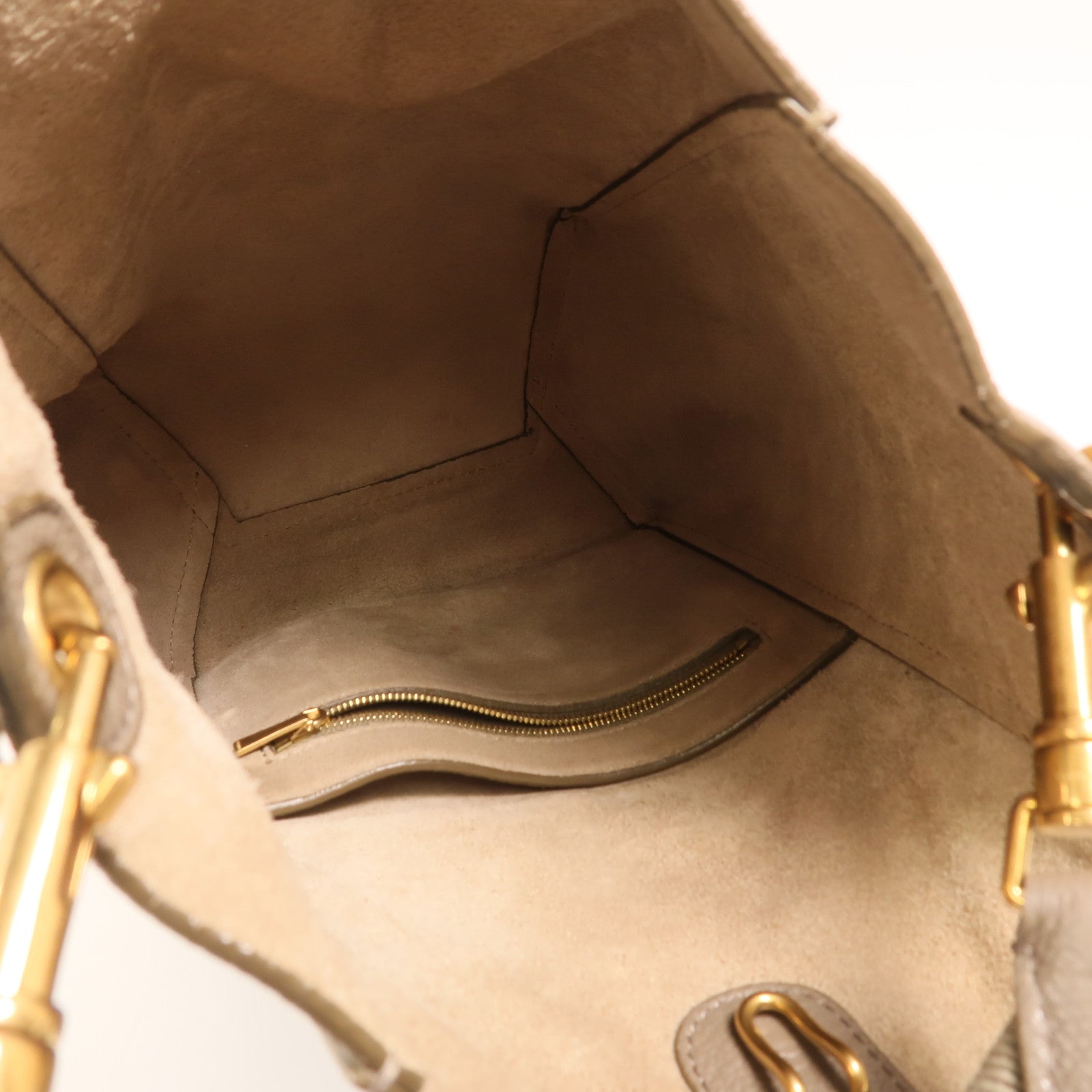 CELINE 牛皮皮革Sangle bucket Bag金扣肩背袋