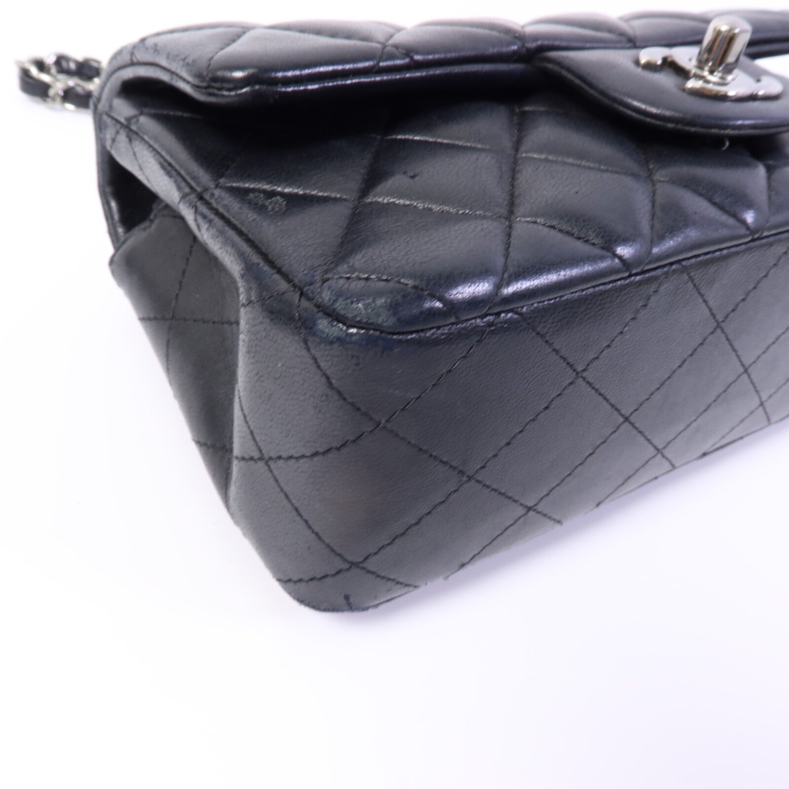 CHANEL 羊皮皮革Mini Classic 20鏈帶肩背袋