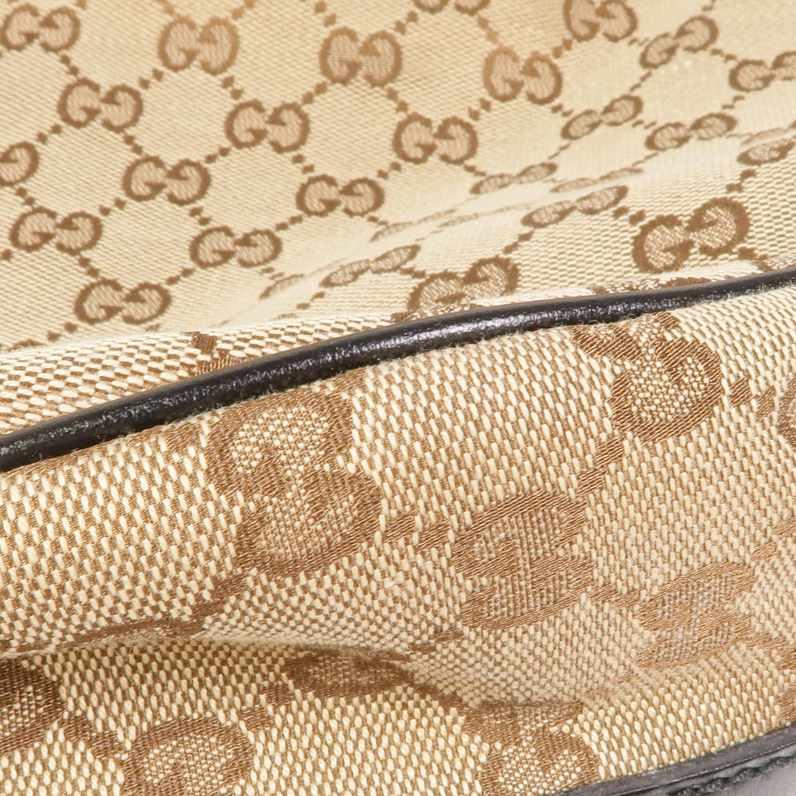 GUCCI 帆布GG Hobo Bag金扣肩背袋