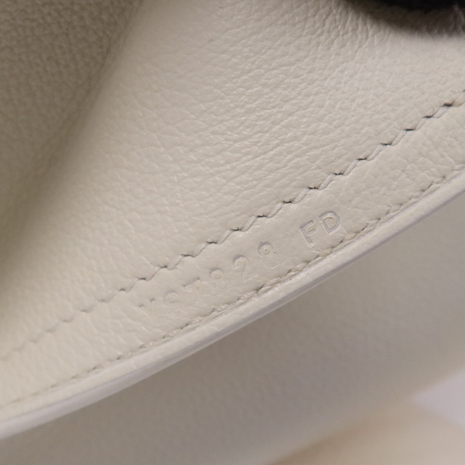 HERMES Evercolor皮革Emile 30銀扣肩背袋Blanc