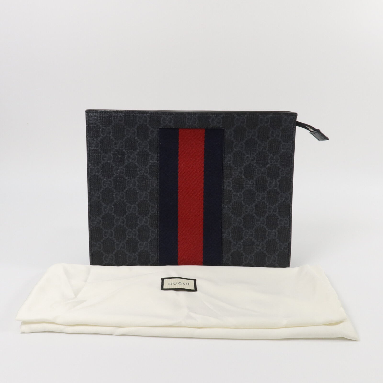 GUCCI 塗層帆布GG Supreme Wed Pouch手拿包