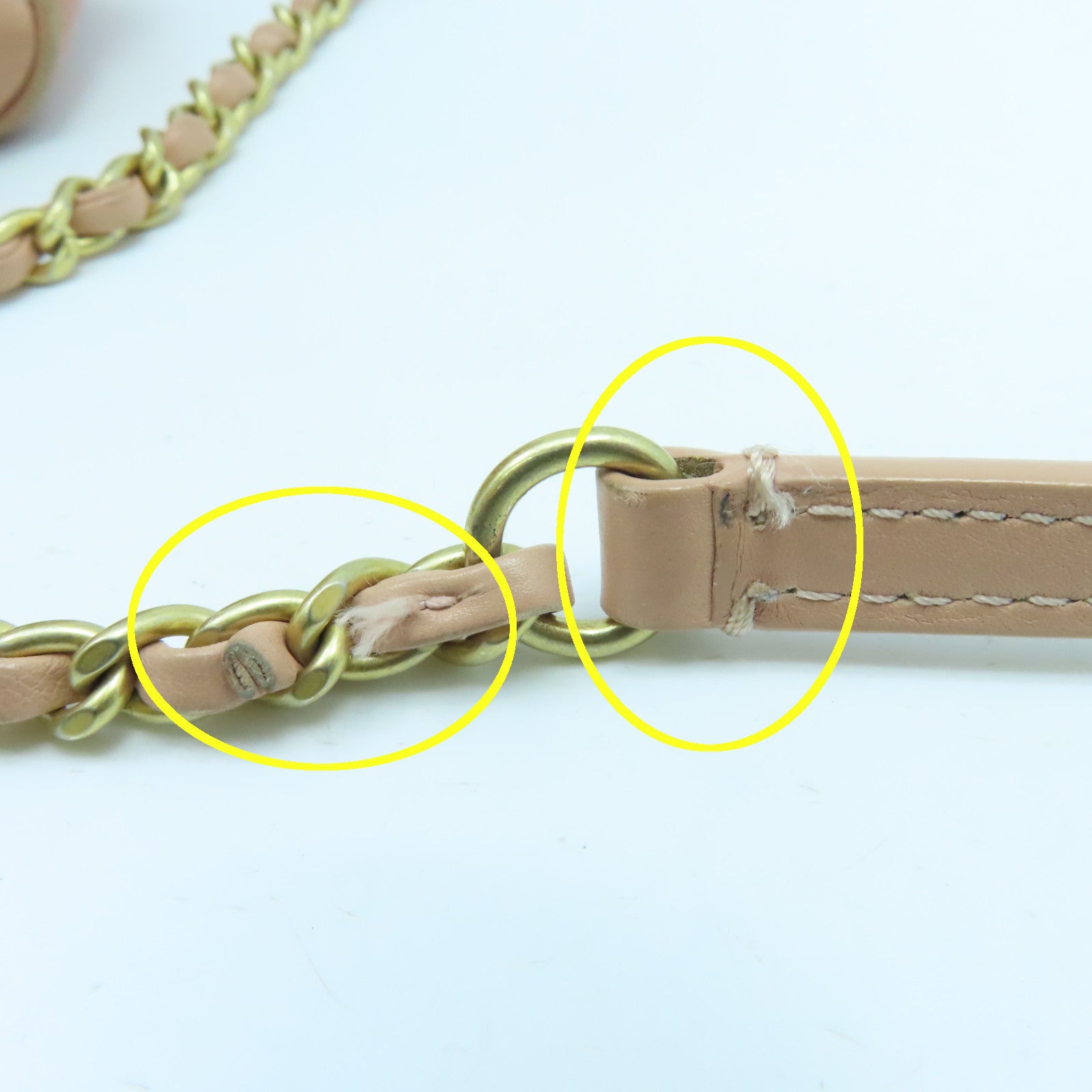 CHANEL 【激減優惠】菱格羊皮皮革Chain 2Way Shoulder金扣鏈帶手挽肩背兩用袋粉紅色