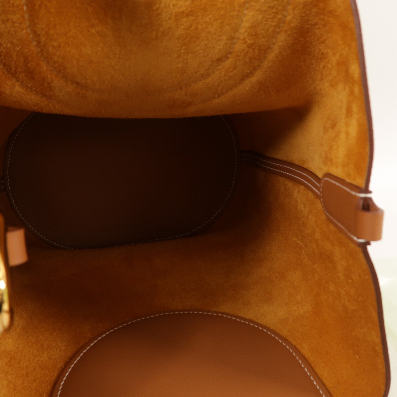 HERMES Clemence皮革In The Loop 23手挽袋Gold