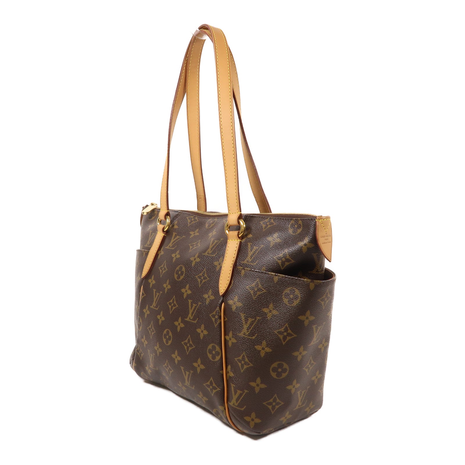 LOUIS VUITTON Monogram Totally PM金扣肩背袋/手挽袋棕色