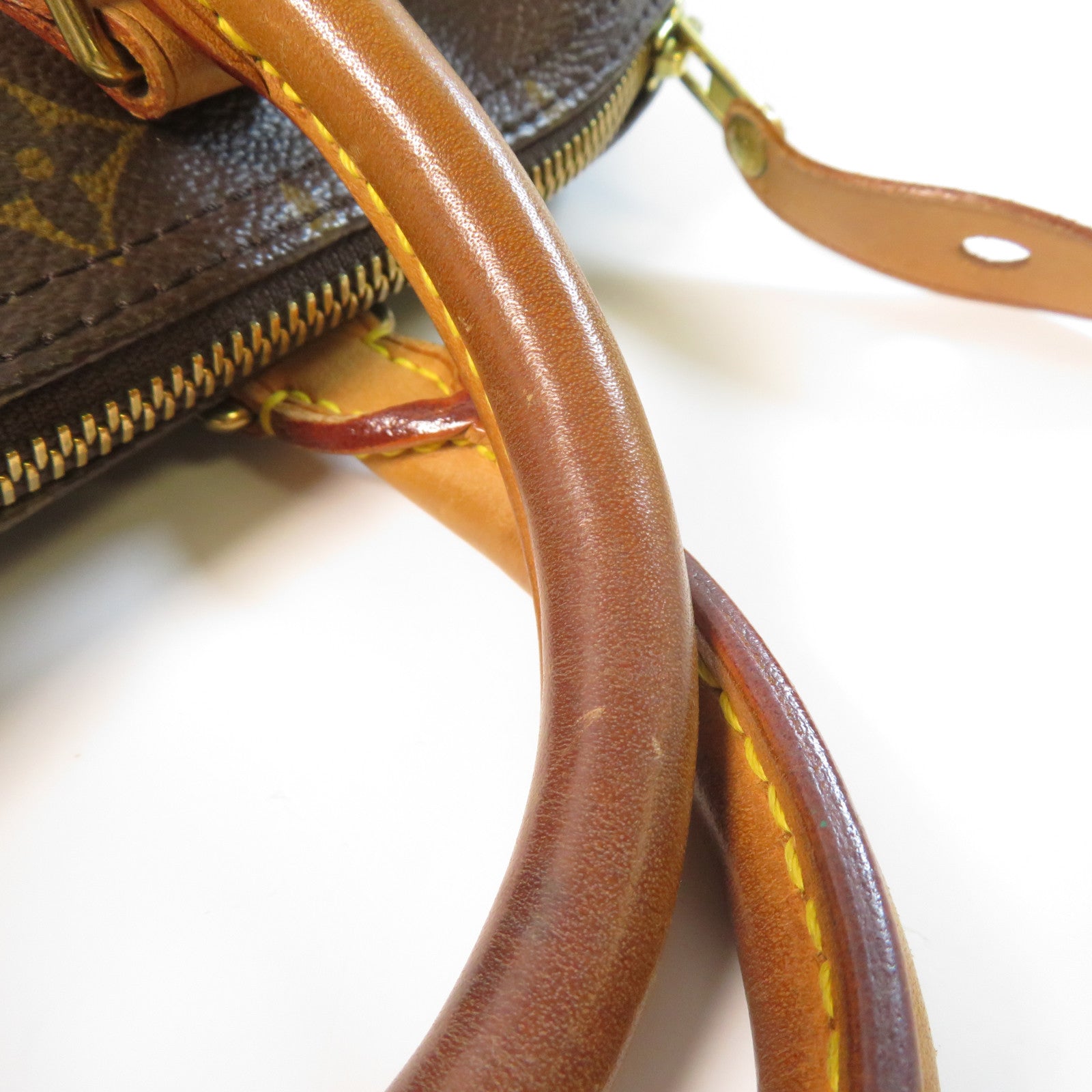 LOUIS VUITTON Monogram Speedy 30金扣手挽袋啡色