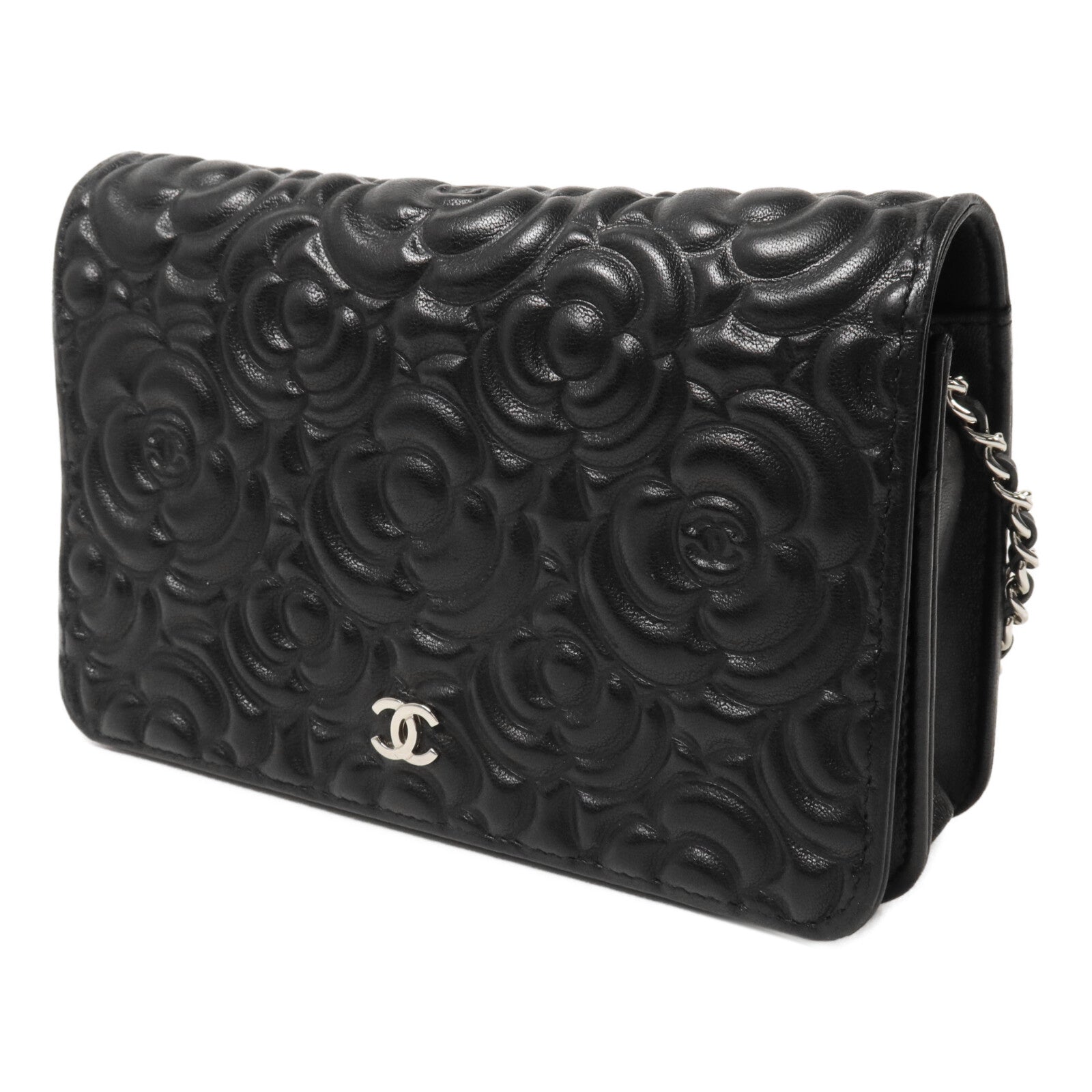 CHANEL 牛皮皮革Wallet On Chain鏈帶肩背袋