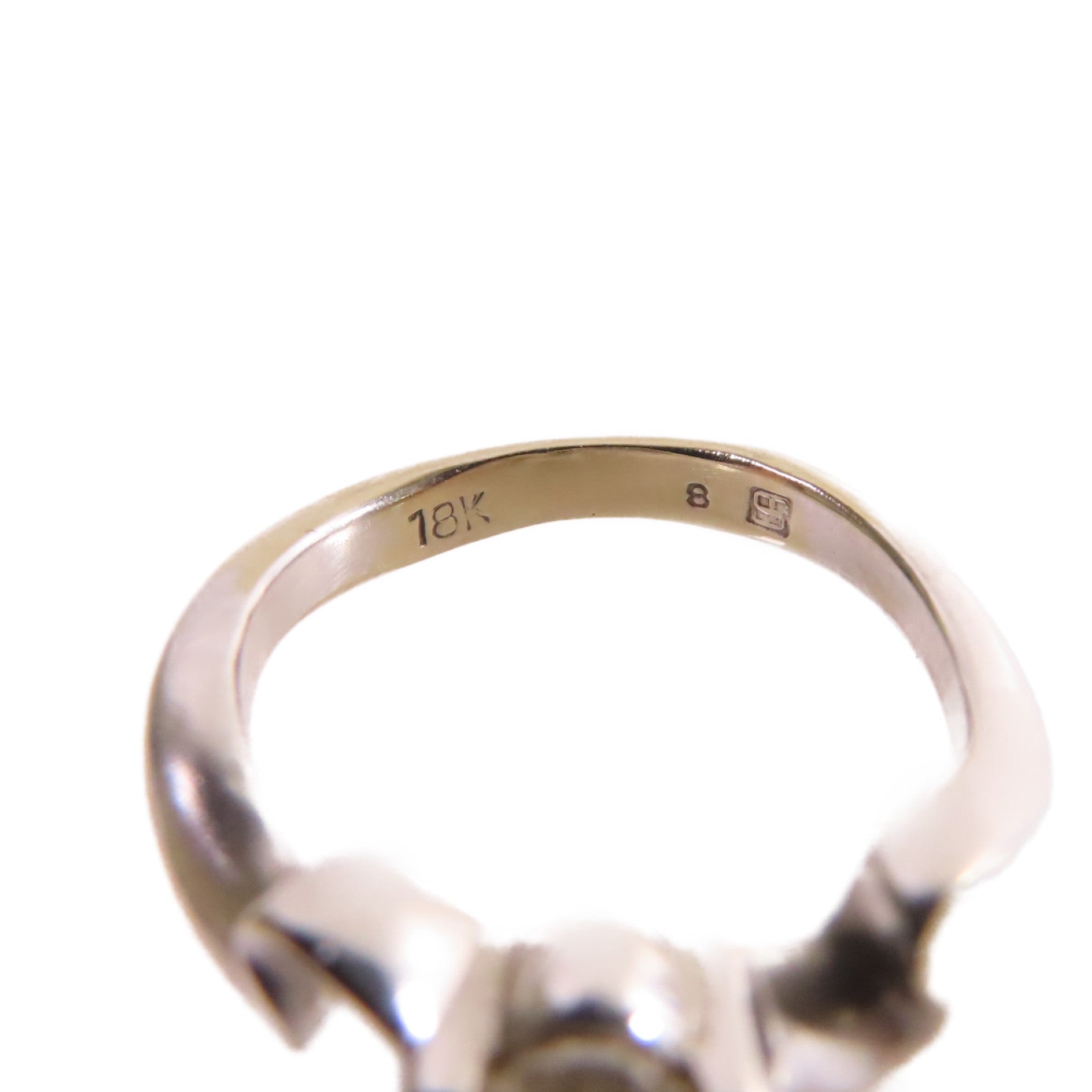 JEWELRY 【激減優惠】18K白金/鑽石Diamond Ring戒指US#4.25