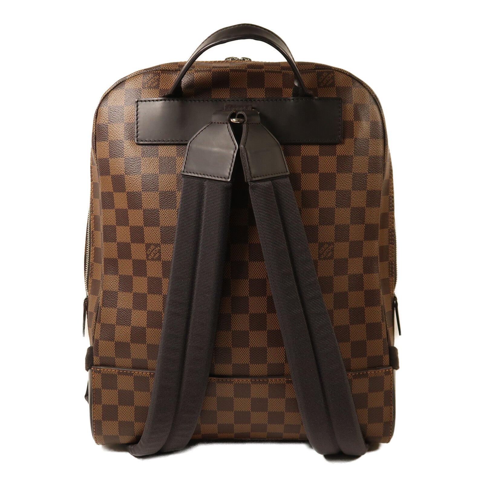 LOUIS VUITTON Damier Ebene Jake Backpack銀扣背包