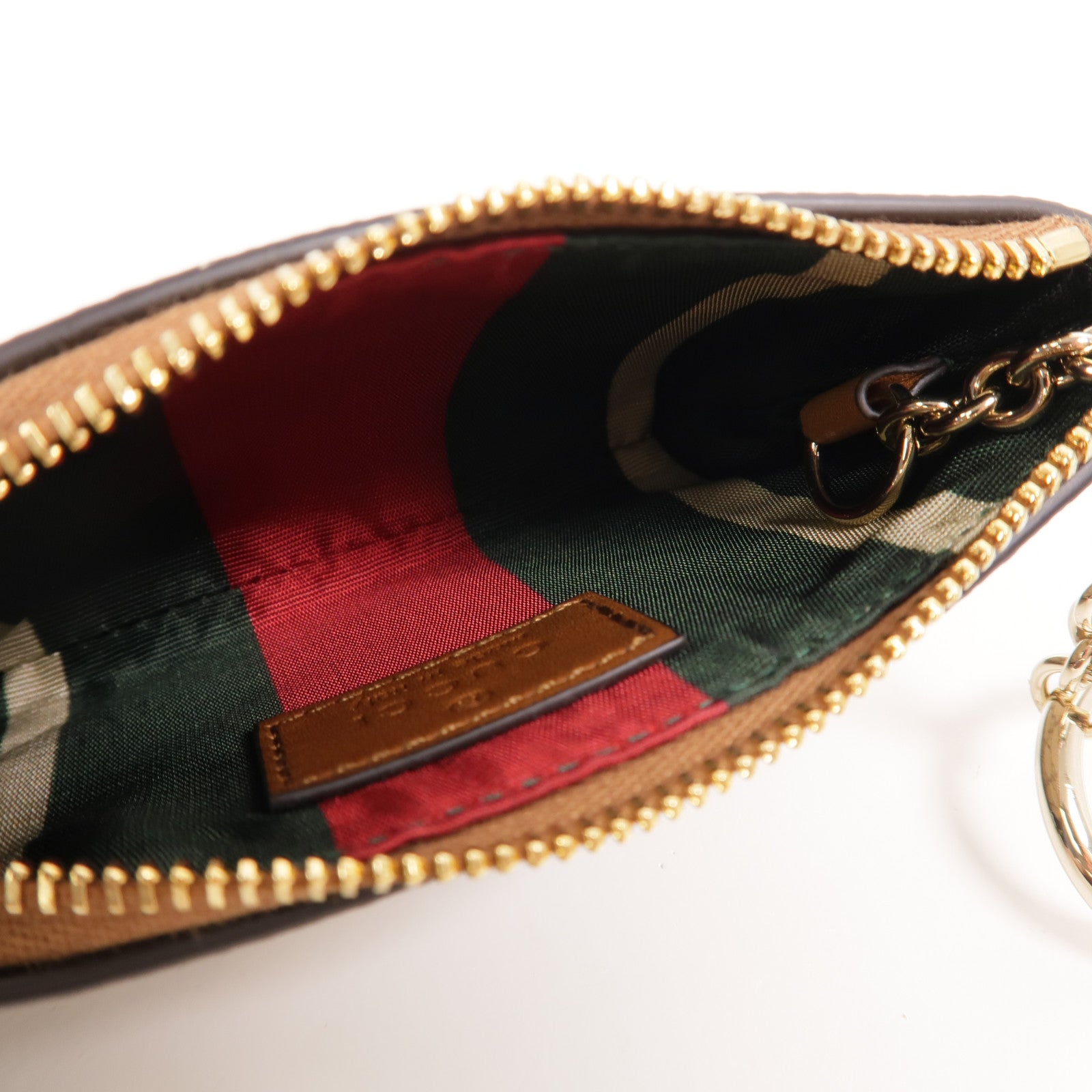 GUCCI 塗層帆布GG Emblem Key&Coin Case零錢包
