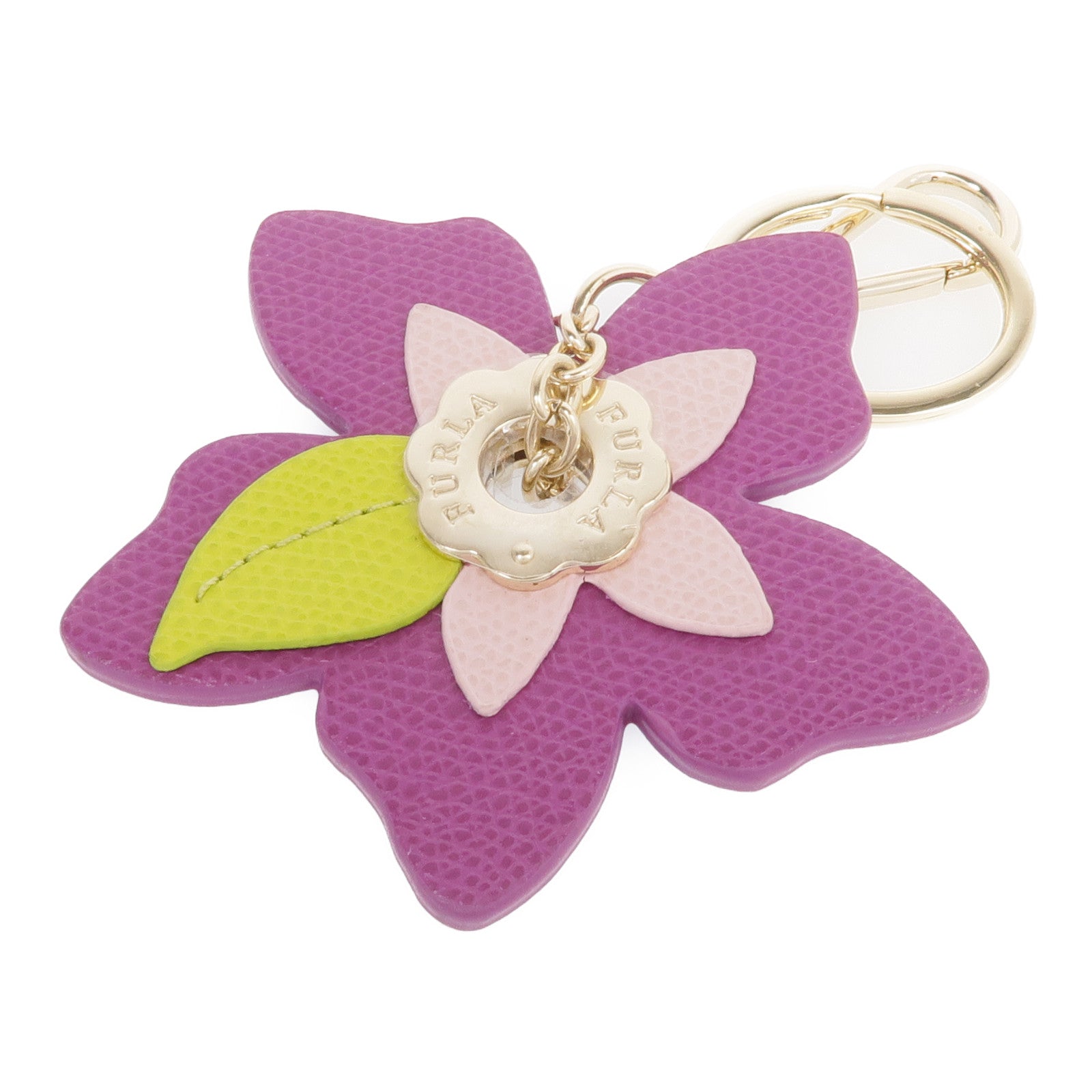 Furla 皮革Key Ring金扣鑰匙圈