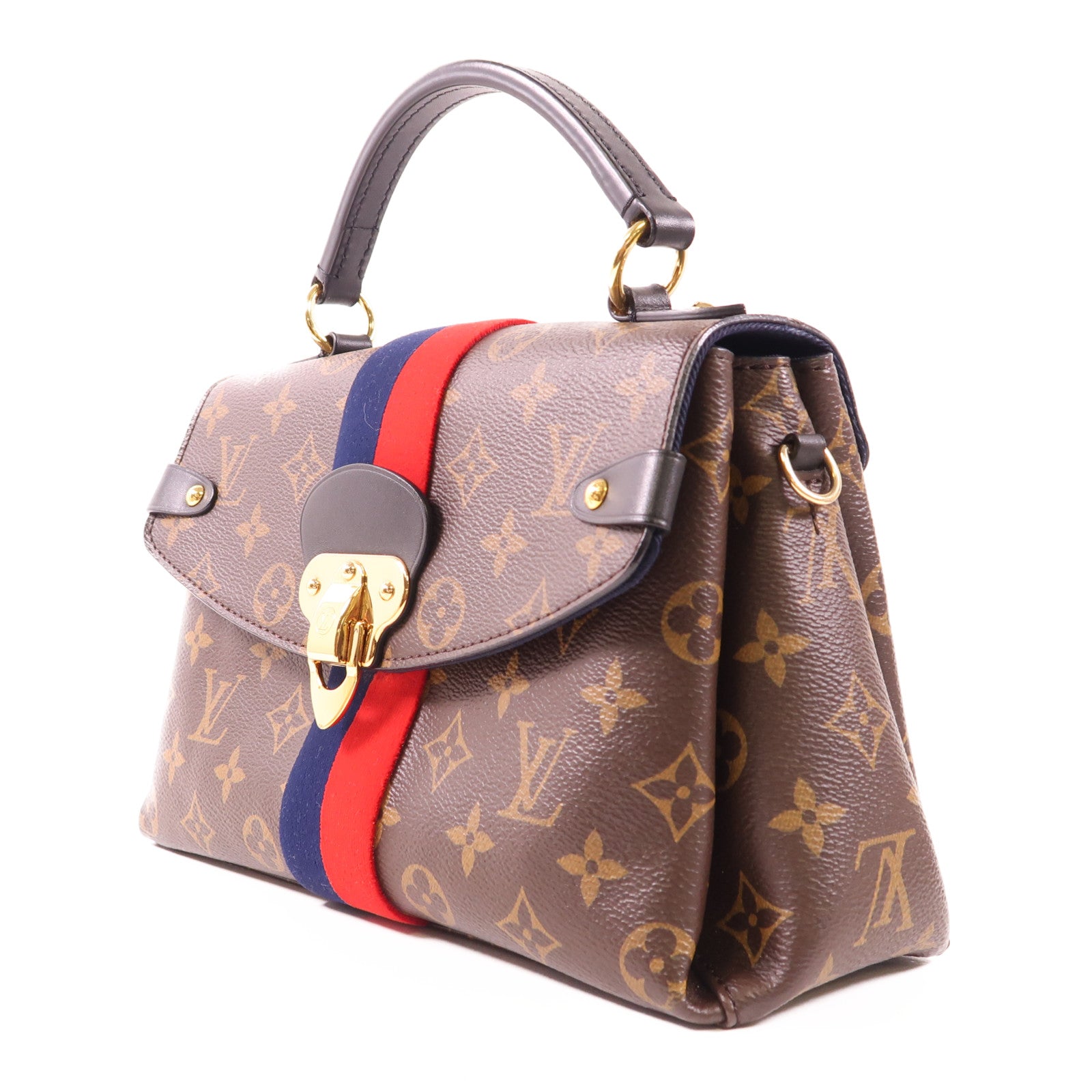 LOUIS VUITTON Monogram Georges MM金扣手挽肩背兩用袋