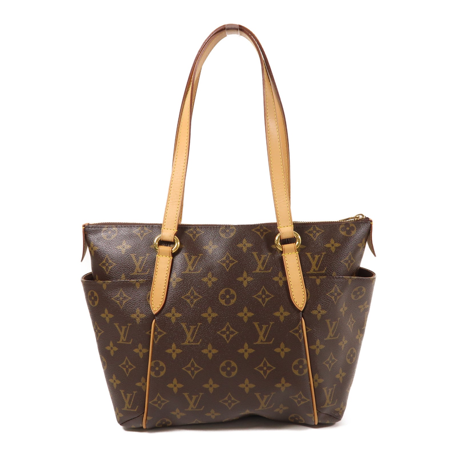 LOUIS VUITTON Monogram Totally PM金扣肩背袋/手挽袋棕色