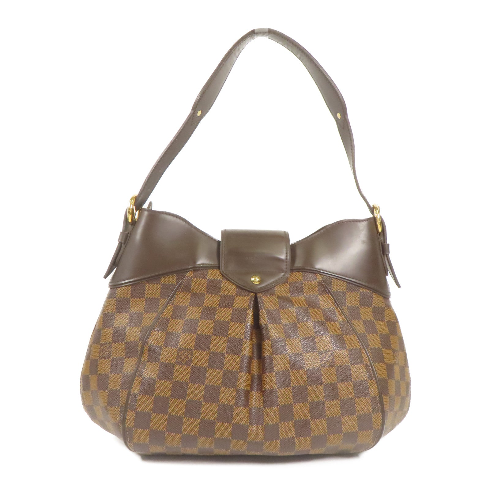 LOUIS VUITTON Damier Sistina MM金扣肩背袋