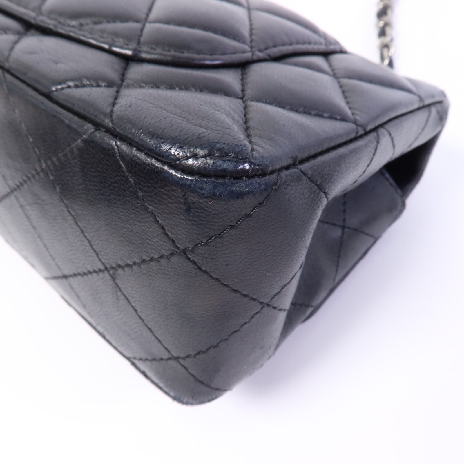 CHANEL 羊皮皮革Mini Classic 20鏈帶肩背袋