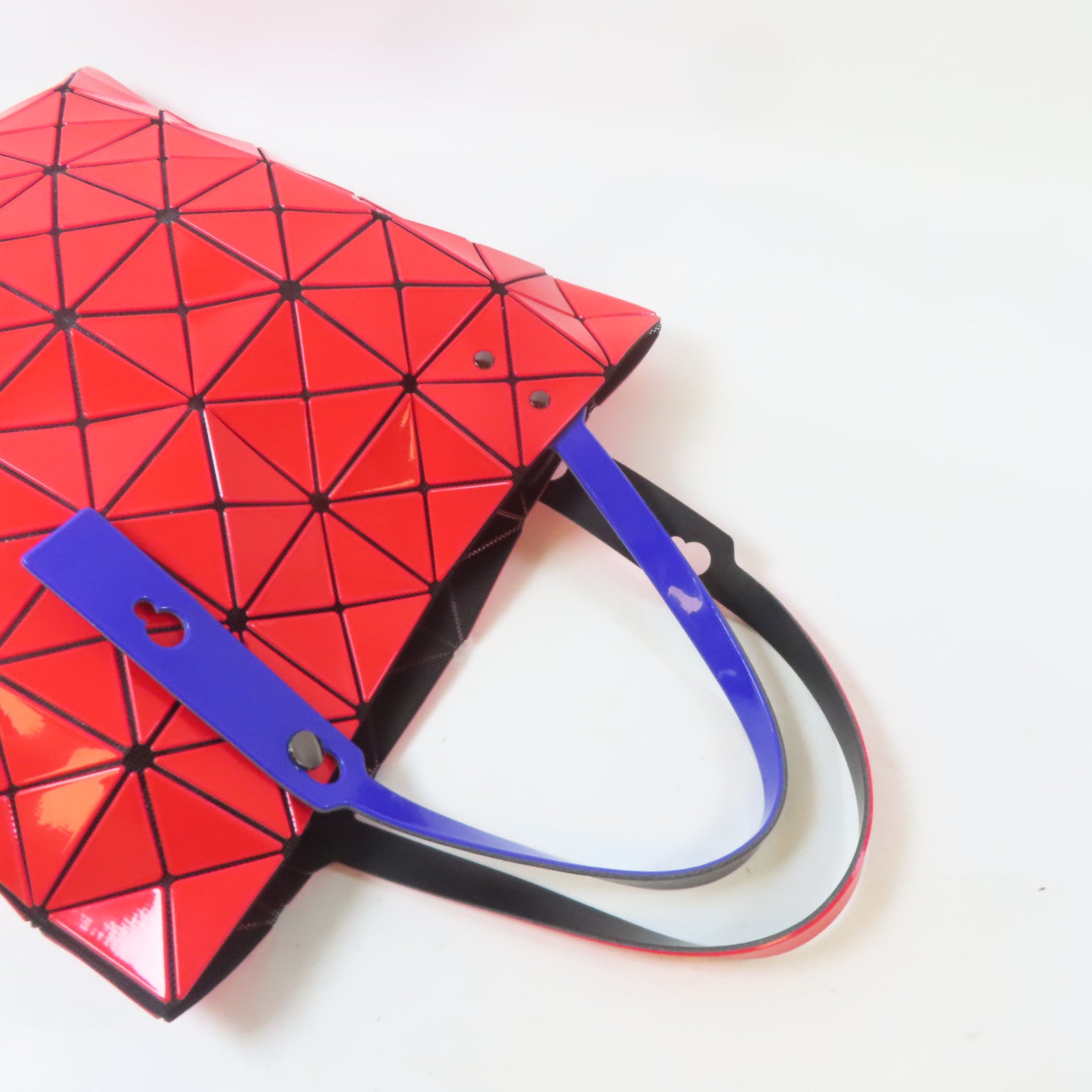 BAOBAO ISSEYMIYAKE PVC Shoulder Bag手挽袋紅色/紫色