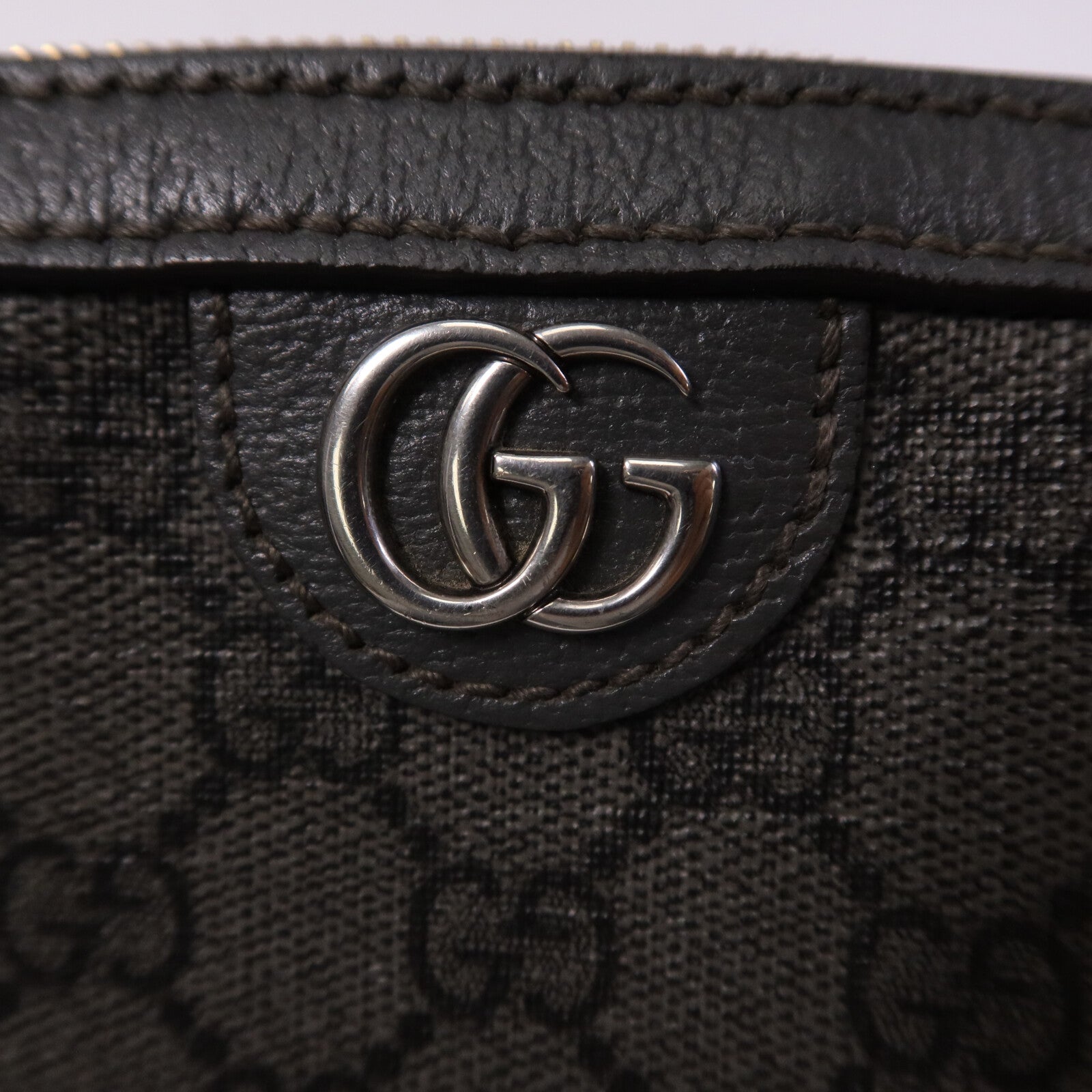 GUCCI 【激減優惠】塗層帆布Ophidia GG Carmera Bag銀扣肩背袋