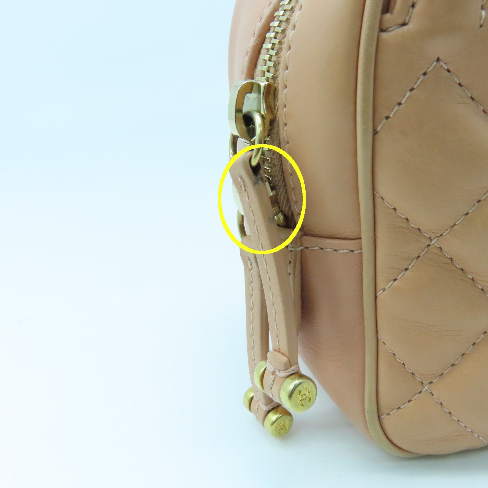 CHANEL 【激減優惠】菱格羊皮皮革Chain 2Way Shoulder金扣鏈帶手挽肩背兩用袋粉紅色