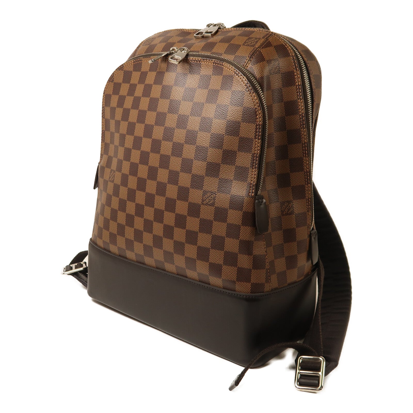 LOUIS VUITTON Damier Ebene Jake Backpack銀扣背包
