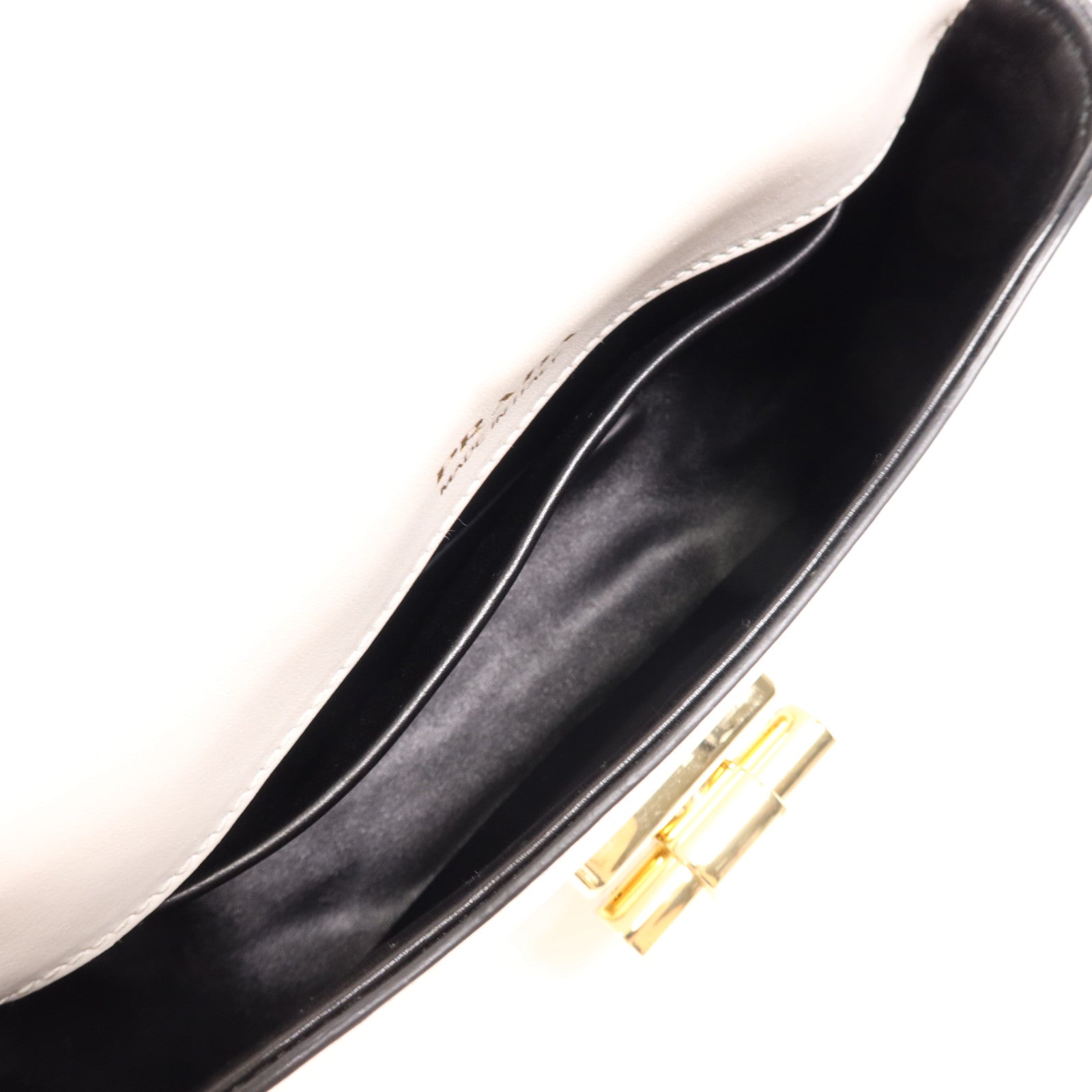 PRADA 【激減優惠】牛皮皮革Saddle Corsaire金扣肩背袋