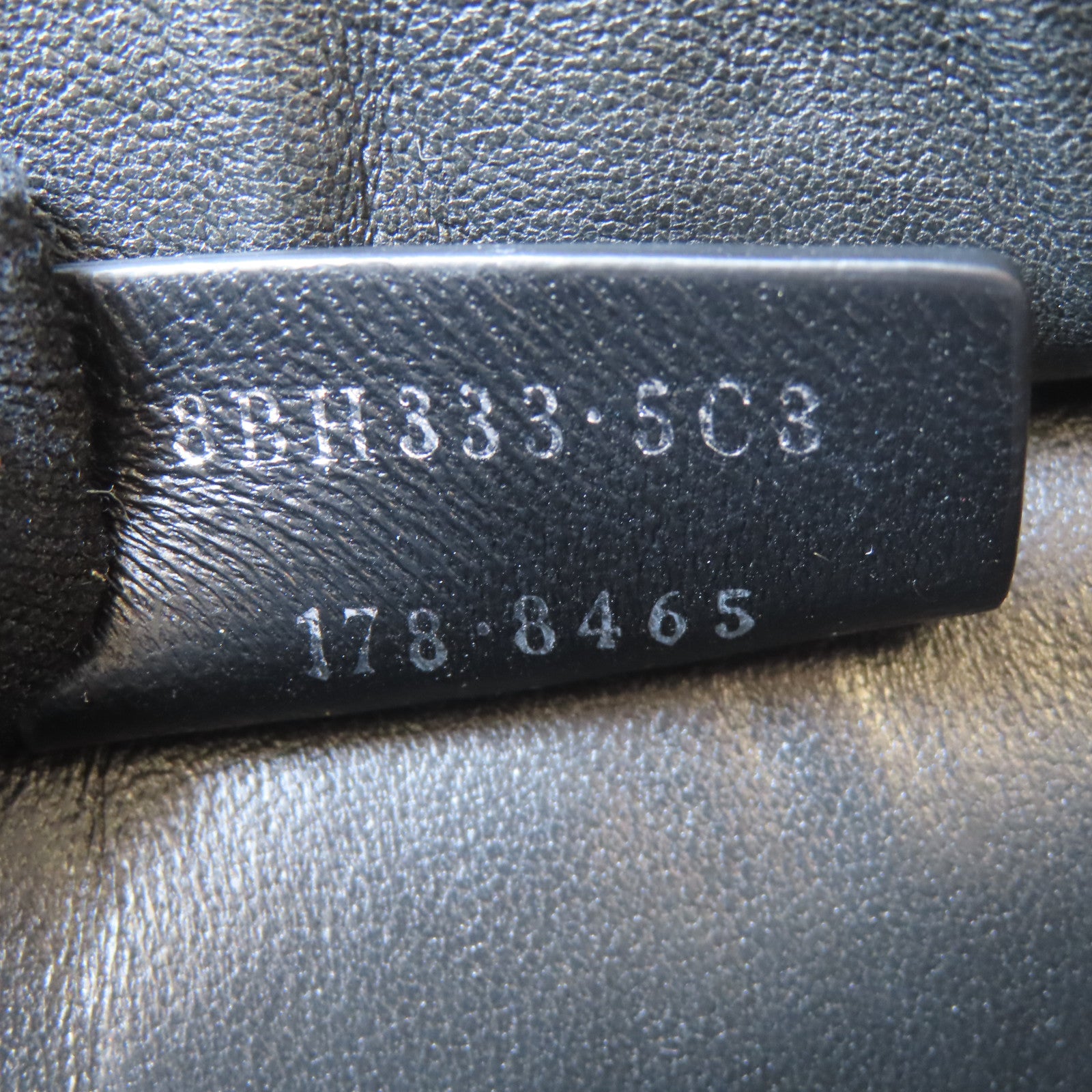 FENDI 【激減優惠】牛皮皮革Handbag銀扣手挽肩背兩用袋黑色