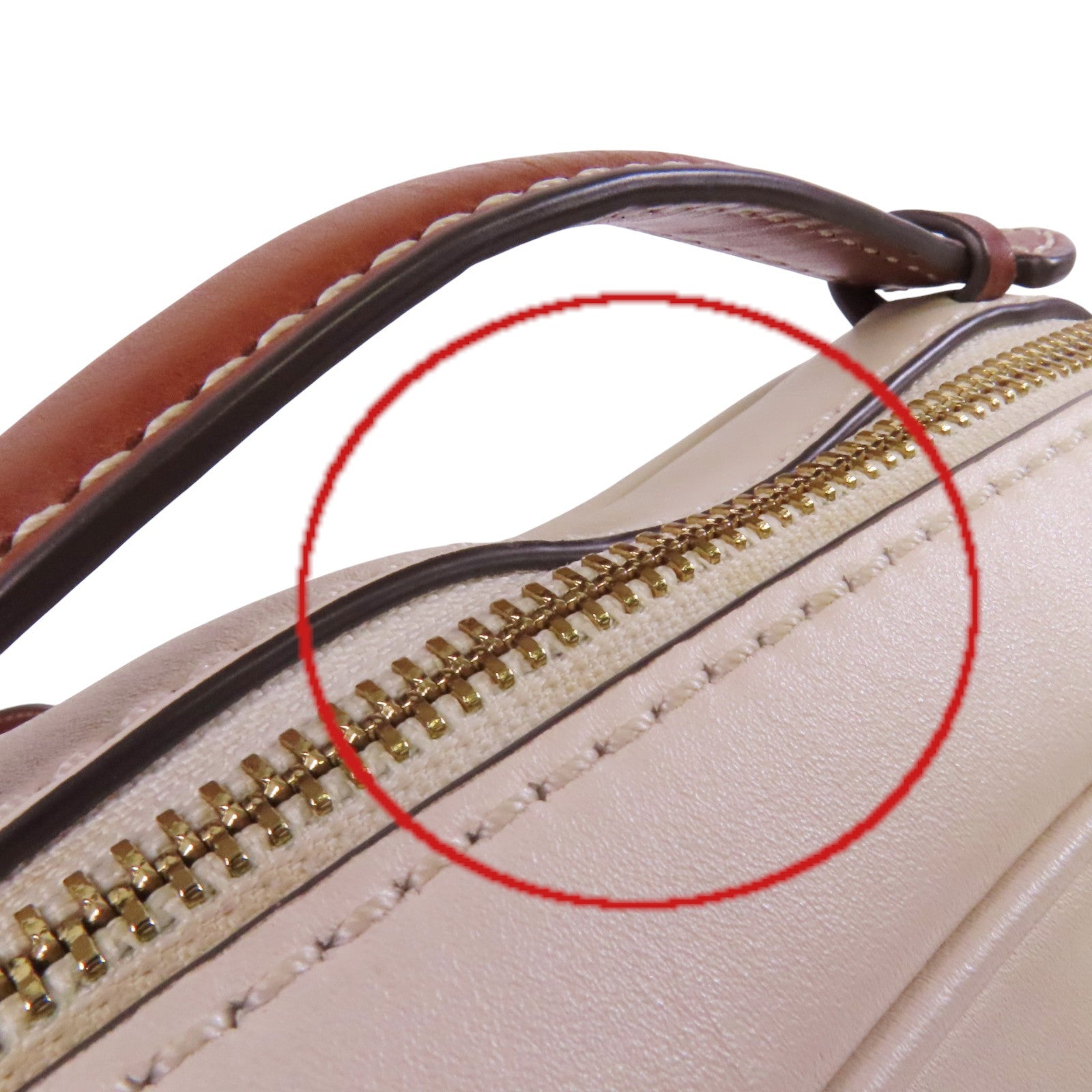 牛皮皮革2Way Shoulder Bag金扣手挽肩背兩用袋
