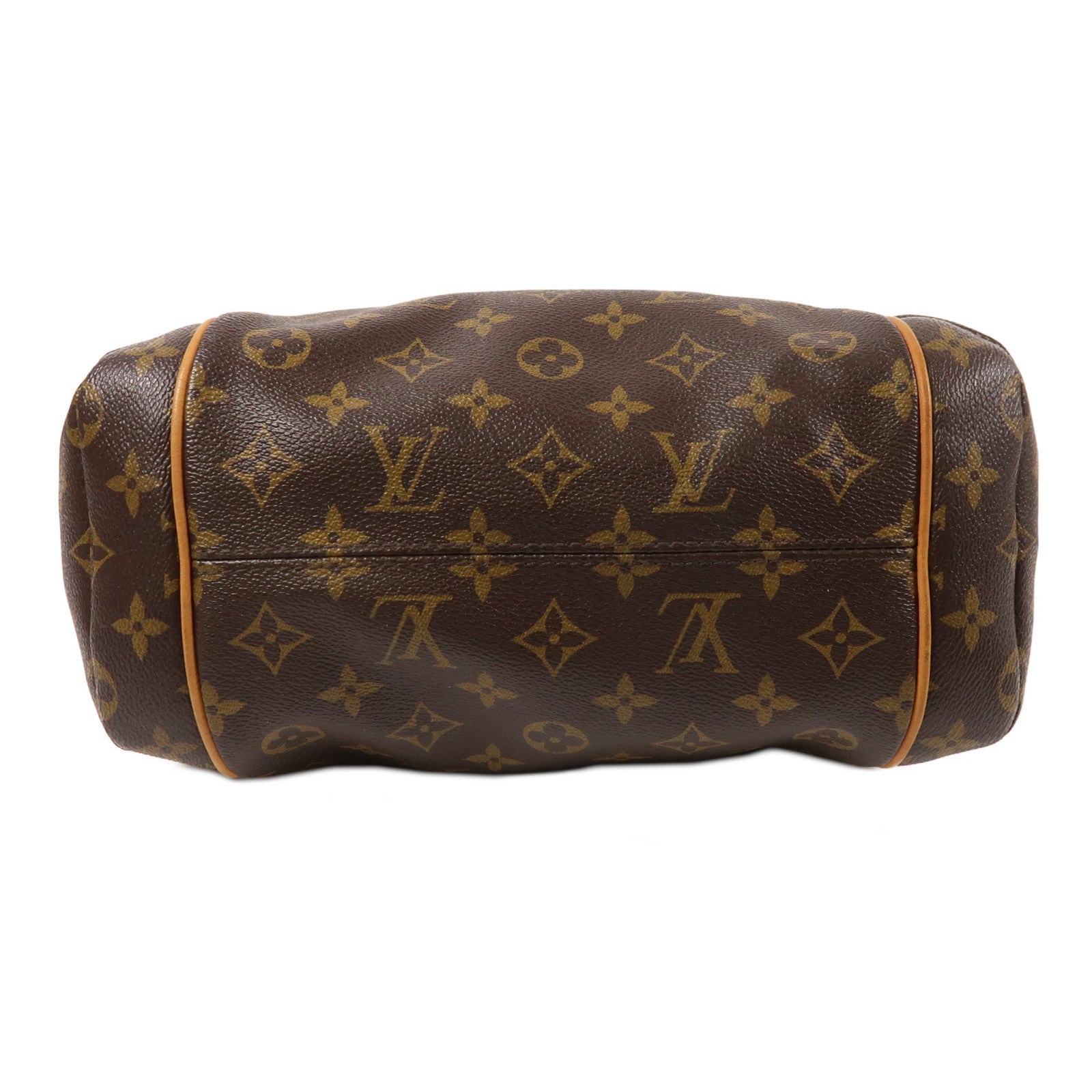 LOUIS VUITTON Monogram Totally PM金扣肩背袋/手挽袋棕色
