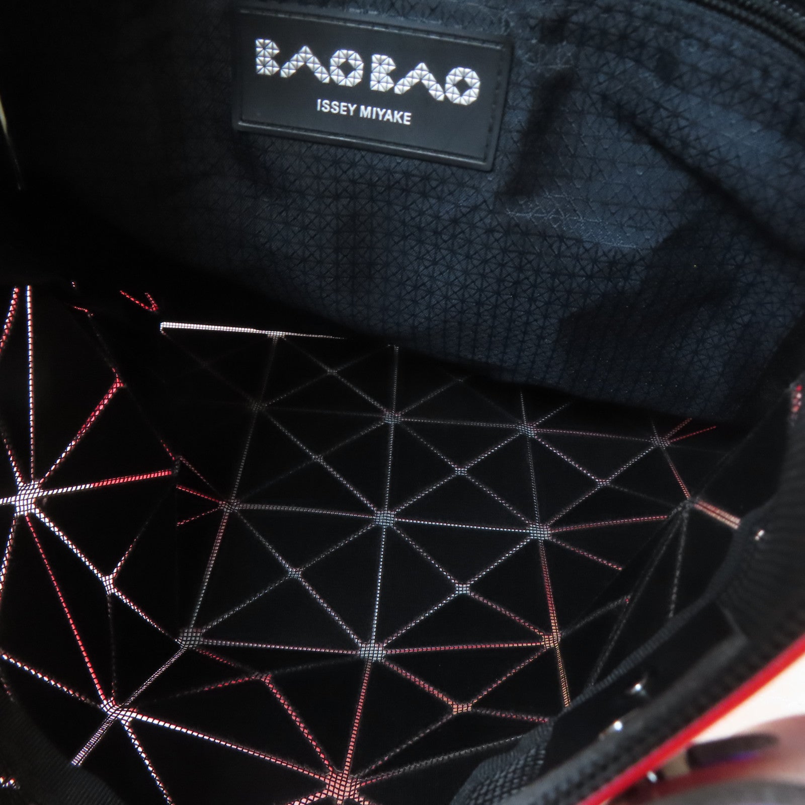 BAOBAO ISSEYMIYAKE PVC Shoulder Bag手挽袋紅色/紫色