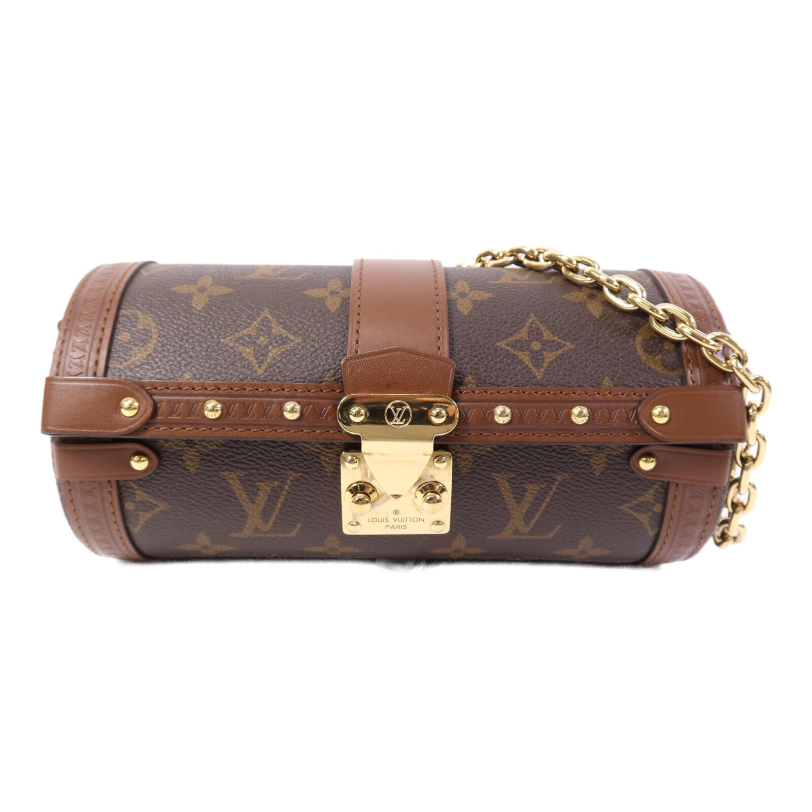 LOUIS VUITTON 【激減優惠】Monogram Papillon Trunk金扣肩背袋