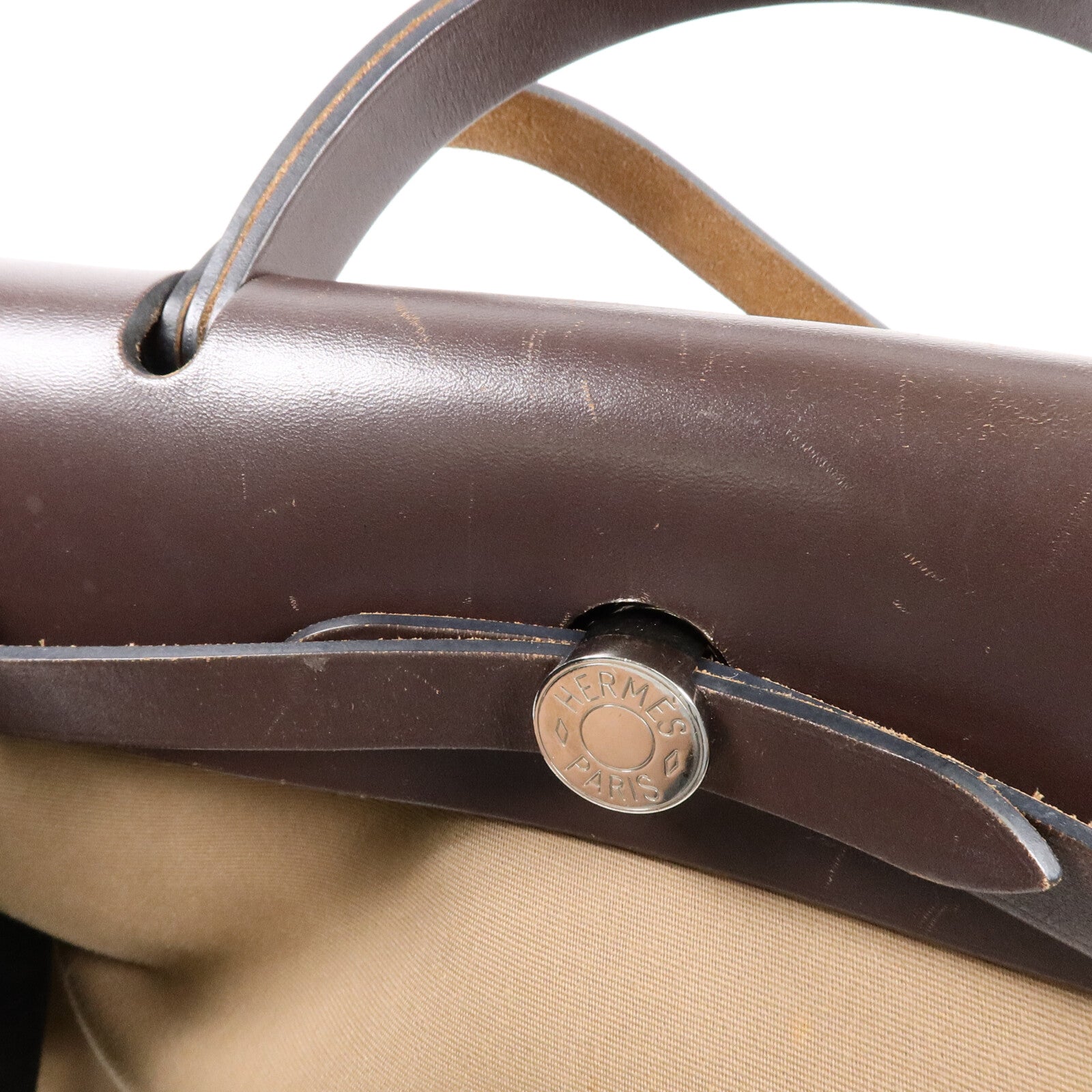 HERMES 帆布Herbag PM手挽肩背兩用袋