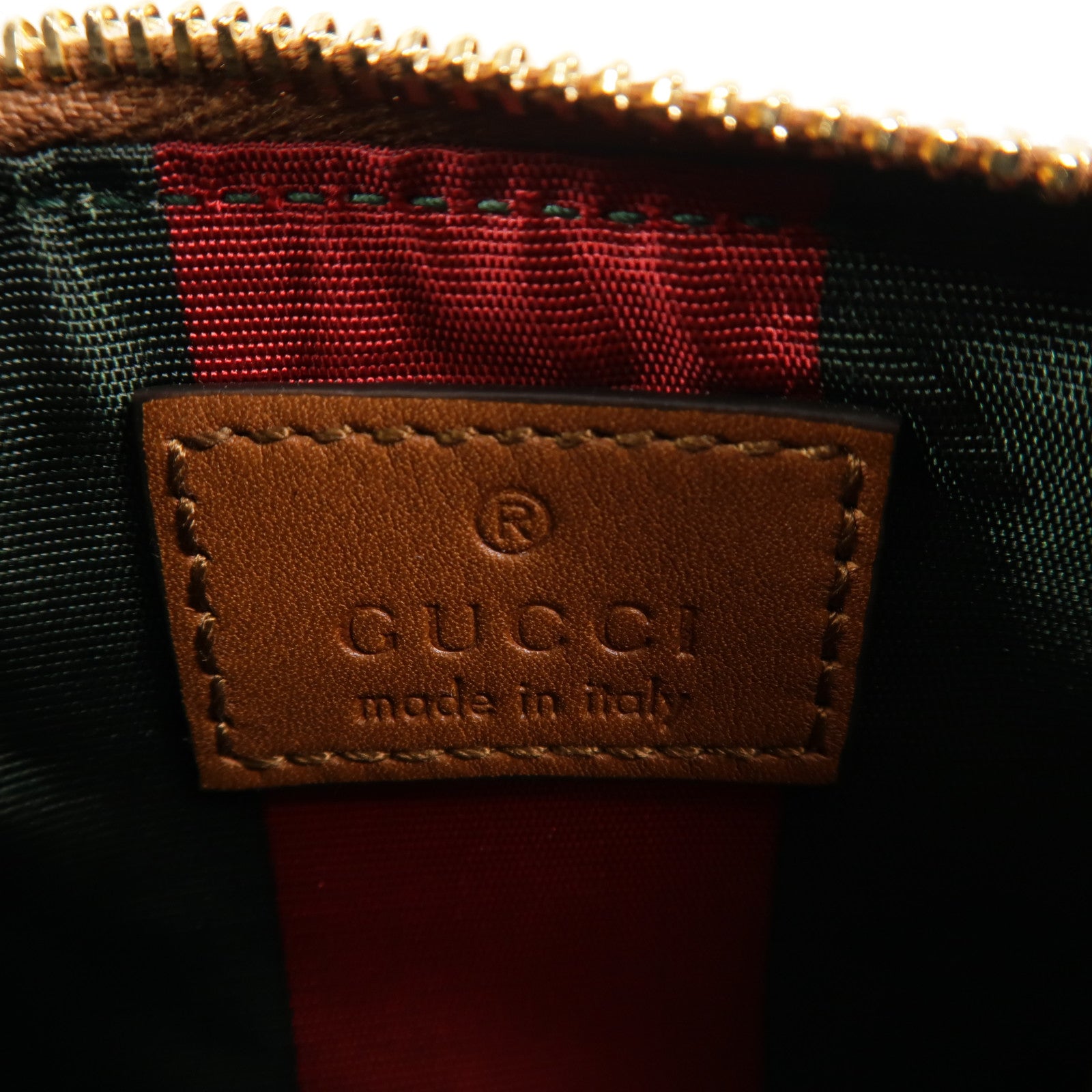 GUCCI 塗層帆布GG Emblem Key&Coin Case零錢包