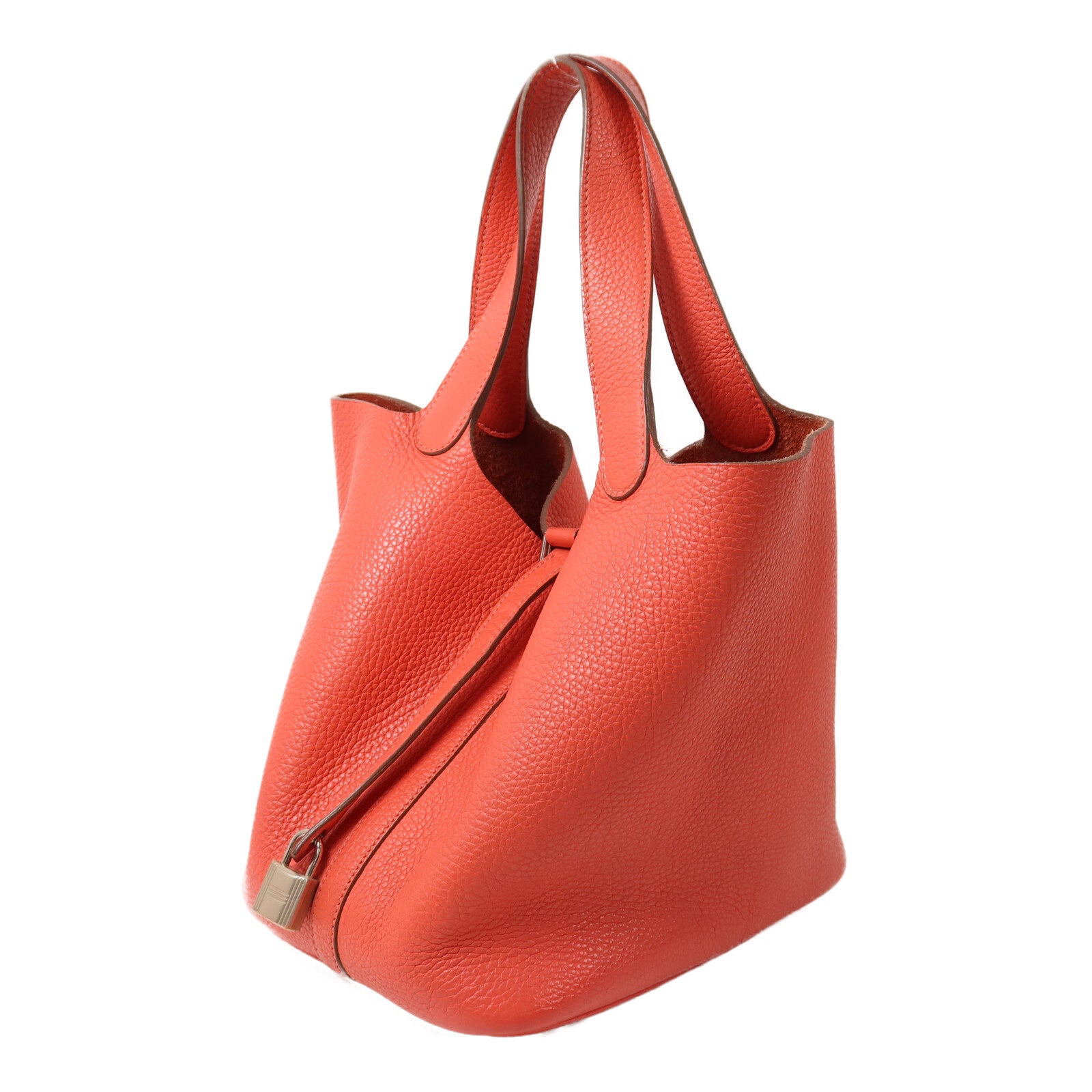 HERMES Clemence皮革Picotin MM手挽袋Rose Jaipur