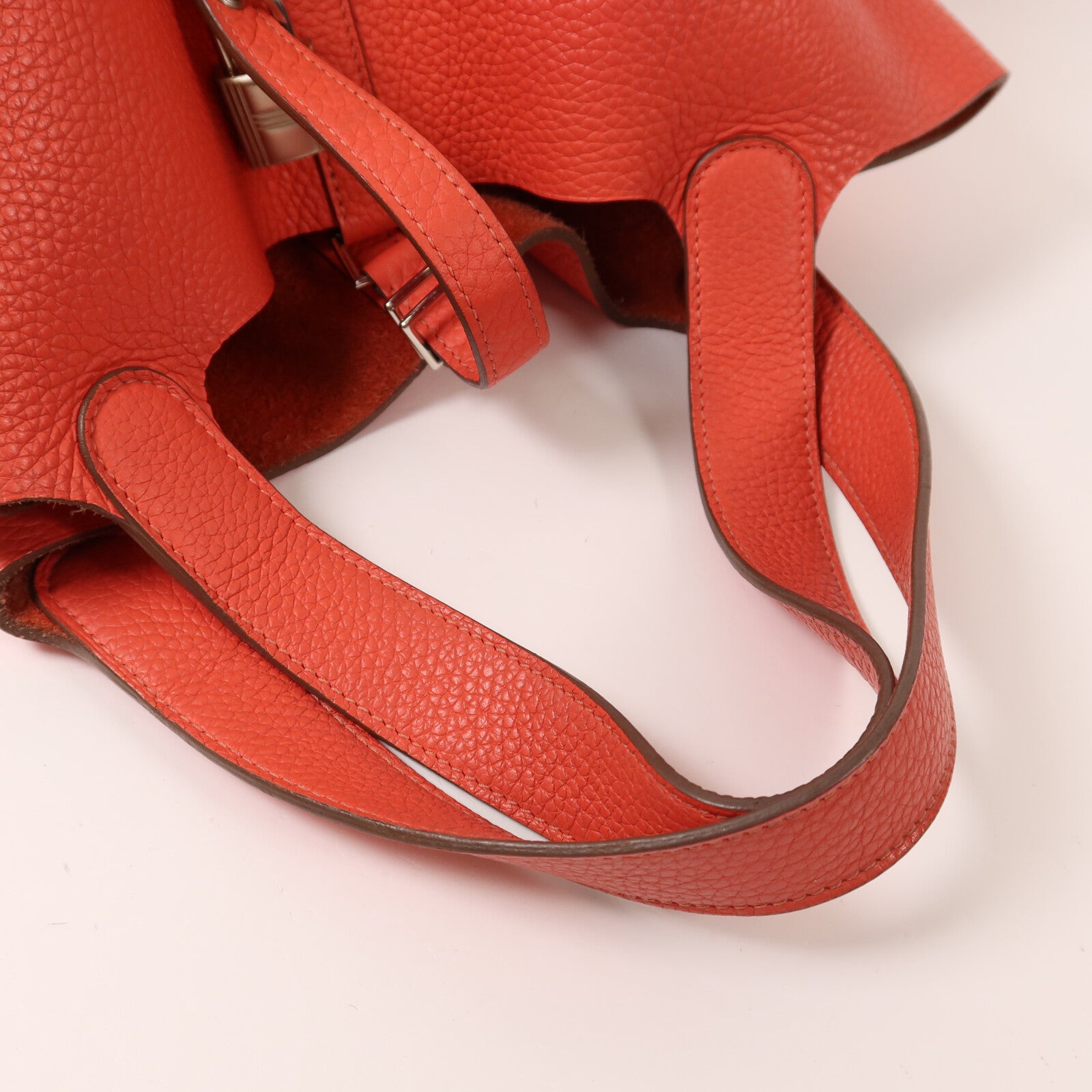 HERMES Clemence皮革Picotin MM手挽袋Rose Jaipur