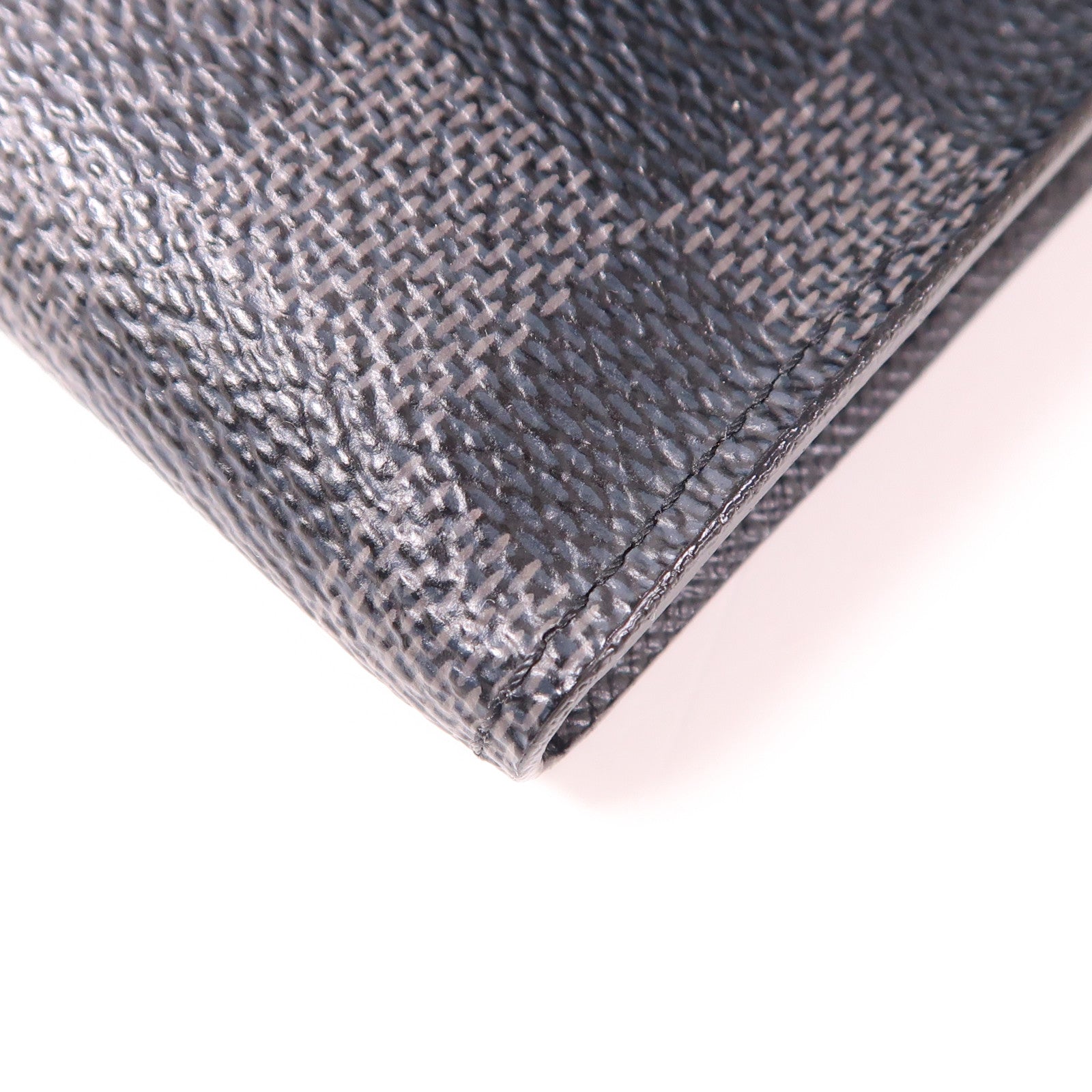 LOUIS VUITTON Damier Graphite Alpha Triple Pouch銀扣錢包