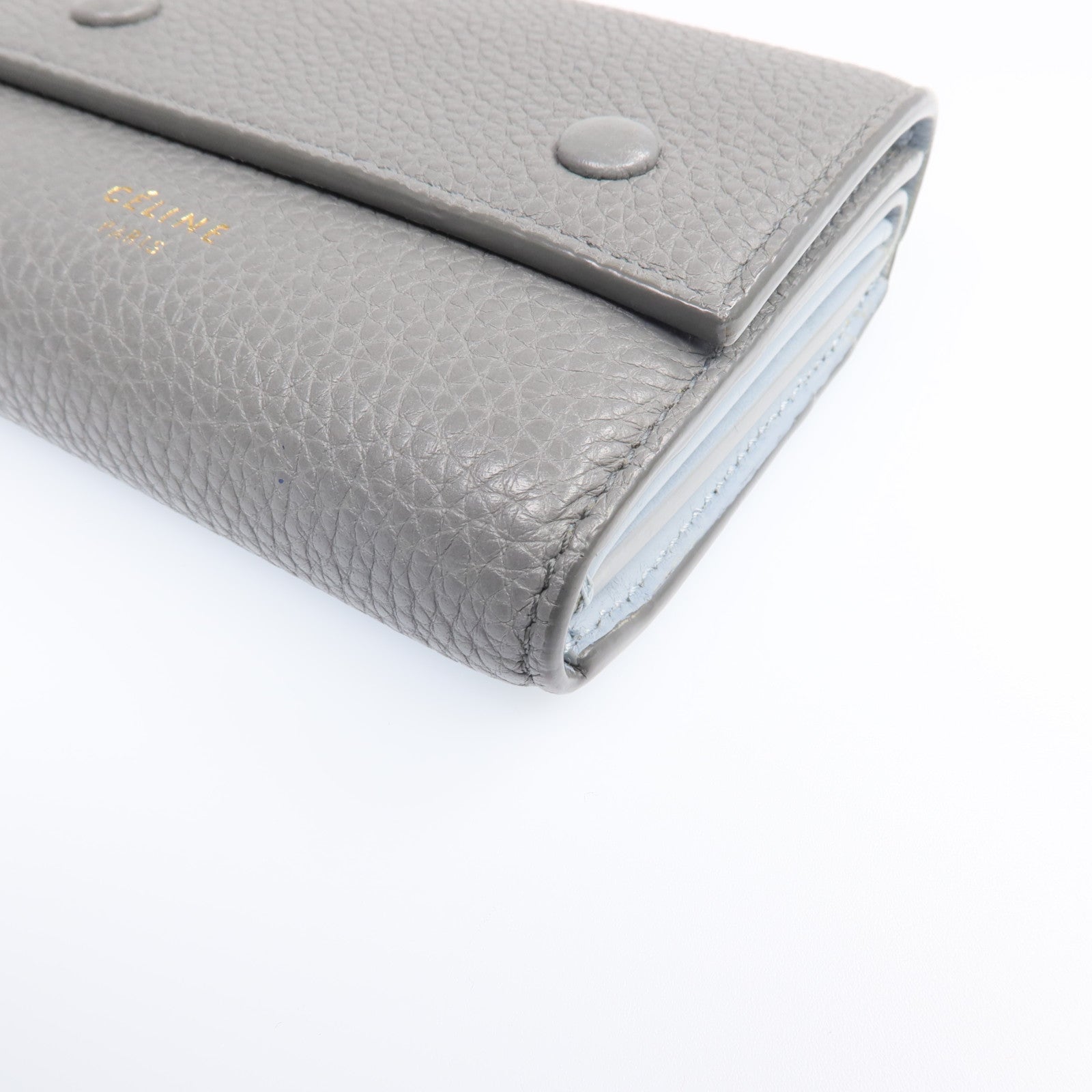 CELINE 【激減優惠】牛皮皮革Wallet金扣錢包