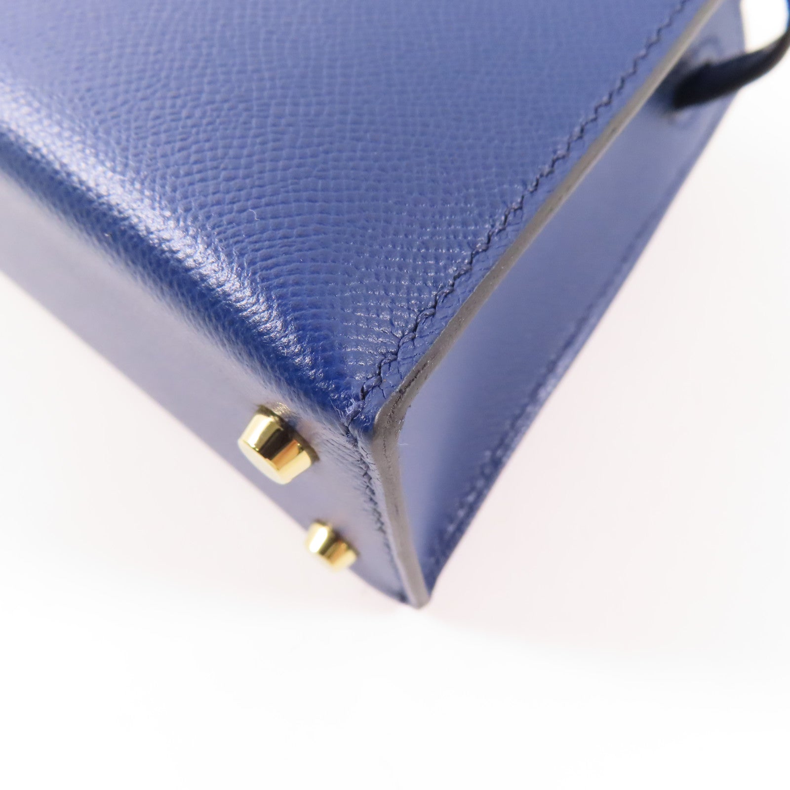 HERMES 【激減優惠】牛皮/鱷魚皮革Mini Kelly銀扣手挽肩背兩用袋