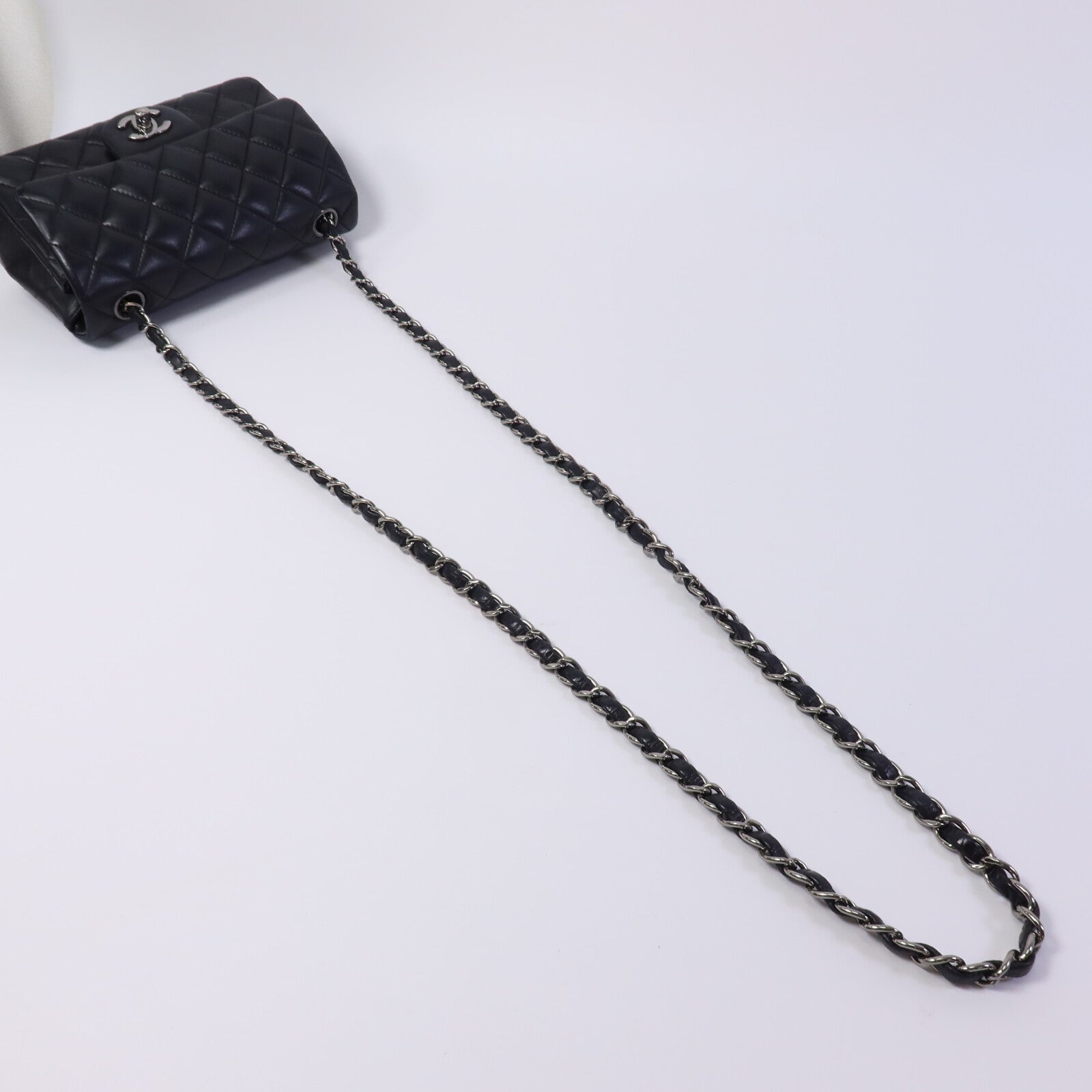 CHANEL 羊皮皮革Mini Classic 20鏈帶肩背袋