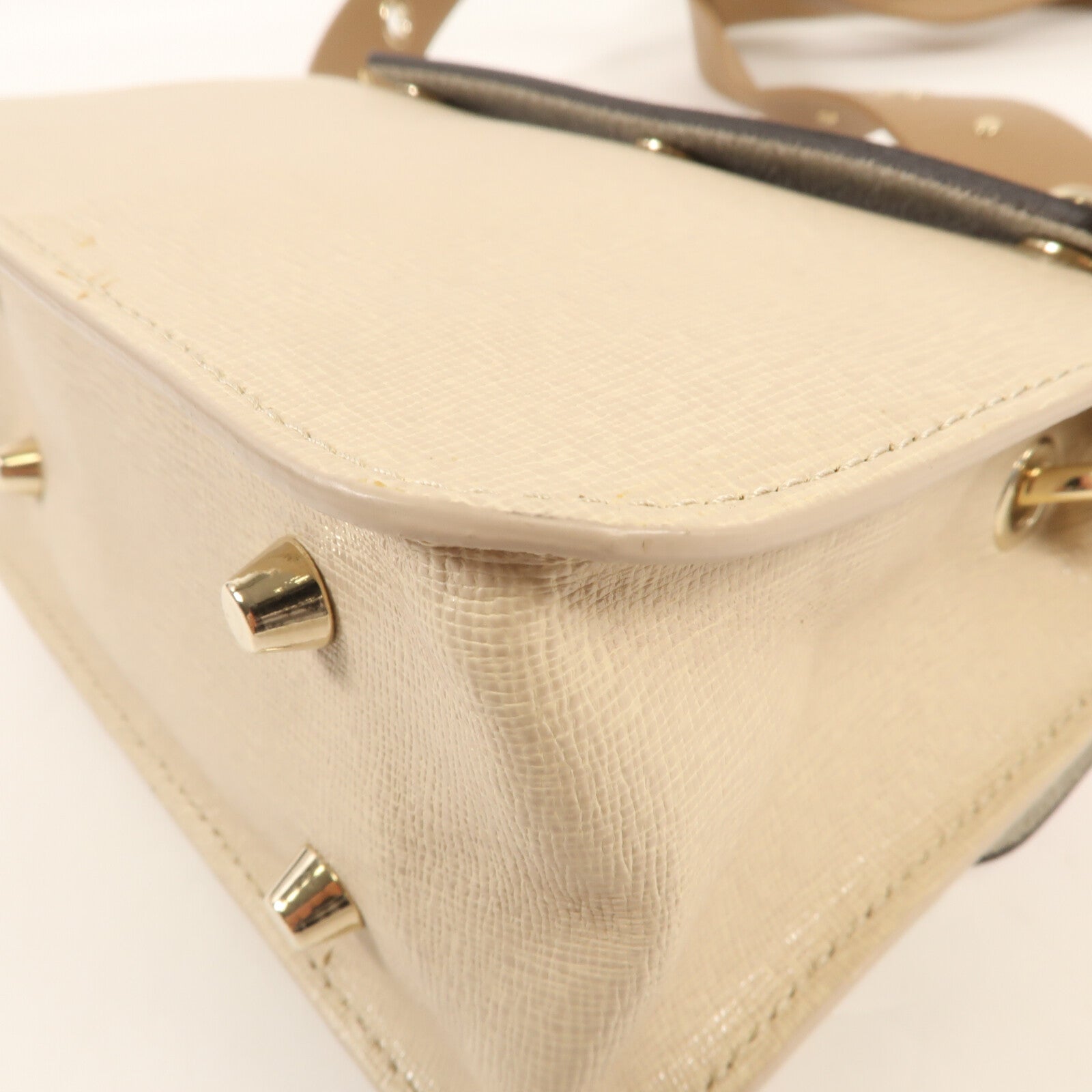 Furla 牛皮皮革Chain Bag金扣肩背袋