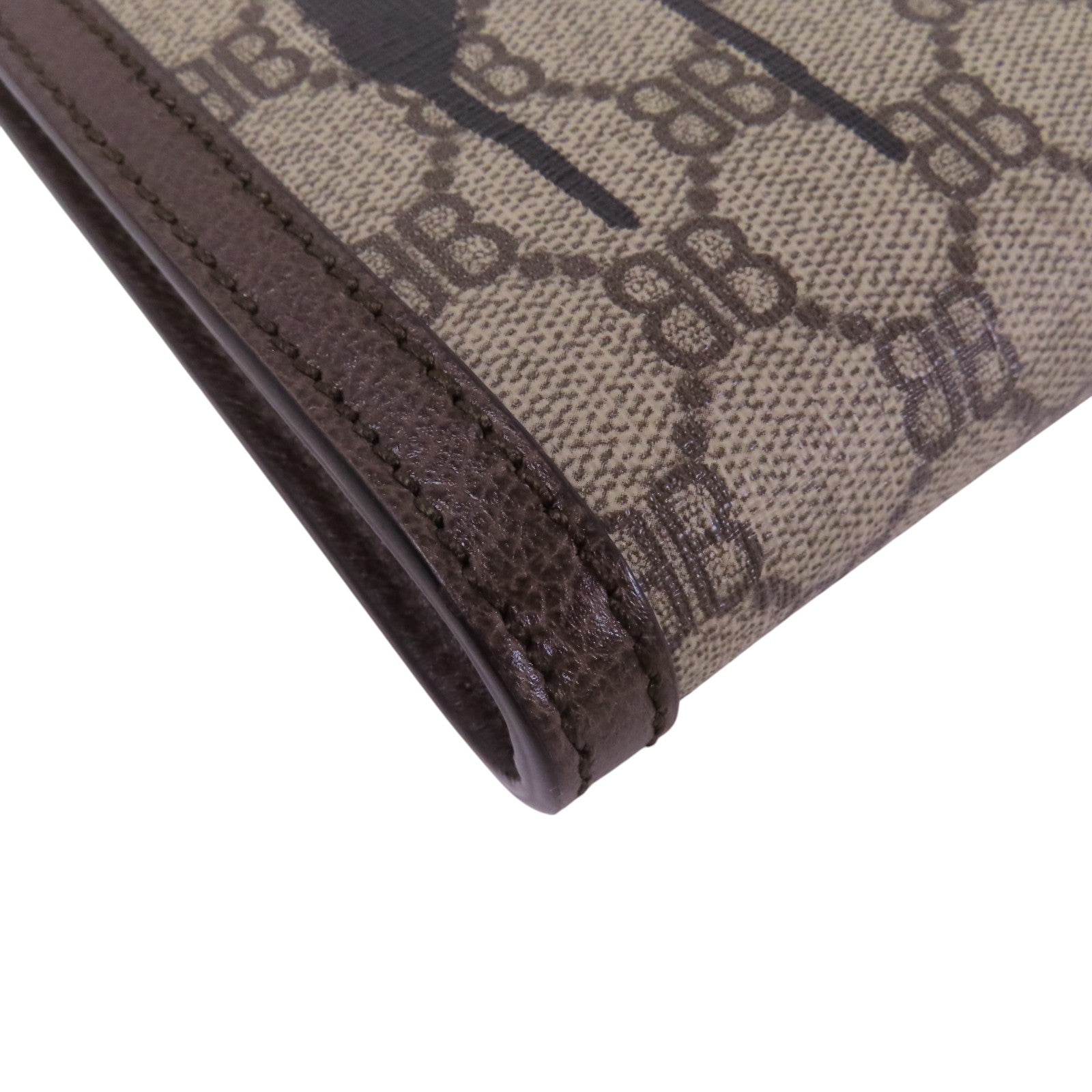 BALENCIAGA 塗層帆布GuccixBalenciaga金扣手拿包