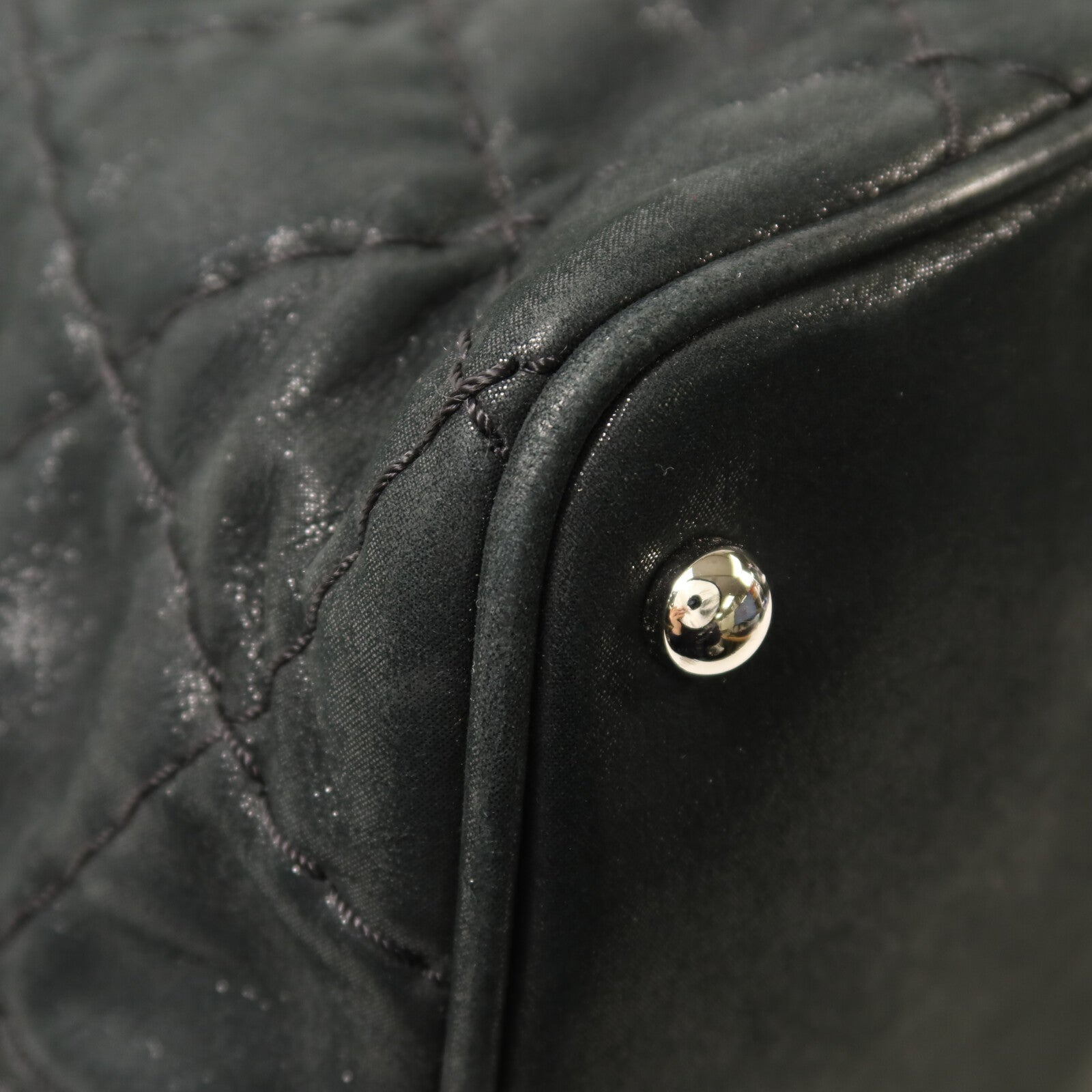 CHANEL 牛皮皮革Shoulder Bag銀扣手挽肩背兩用袋