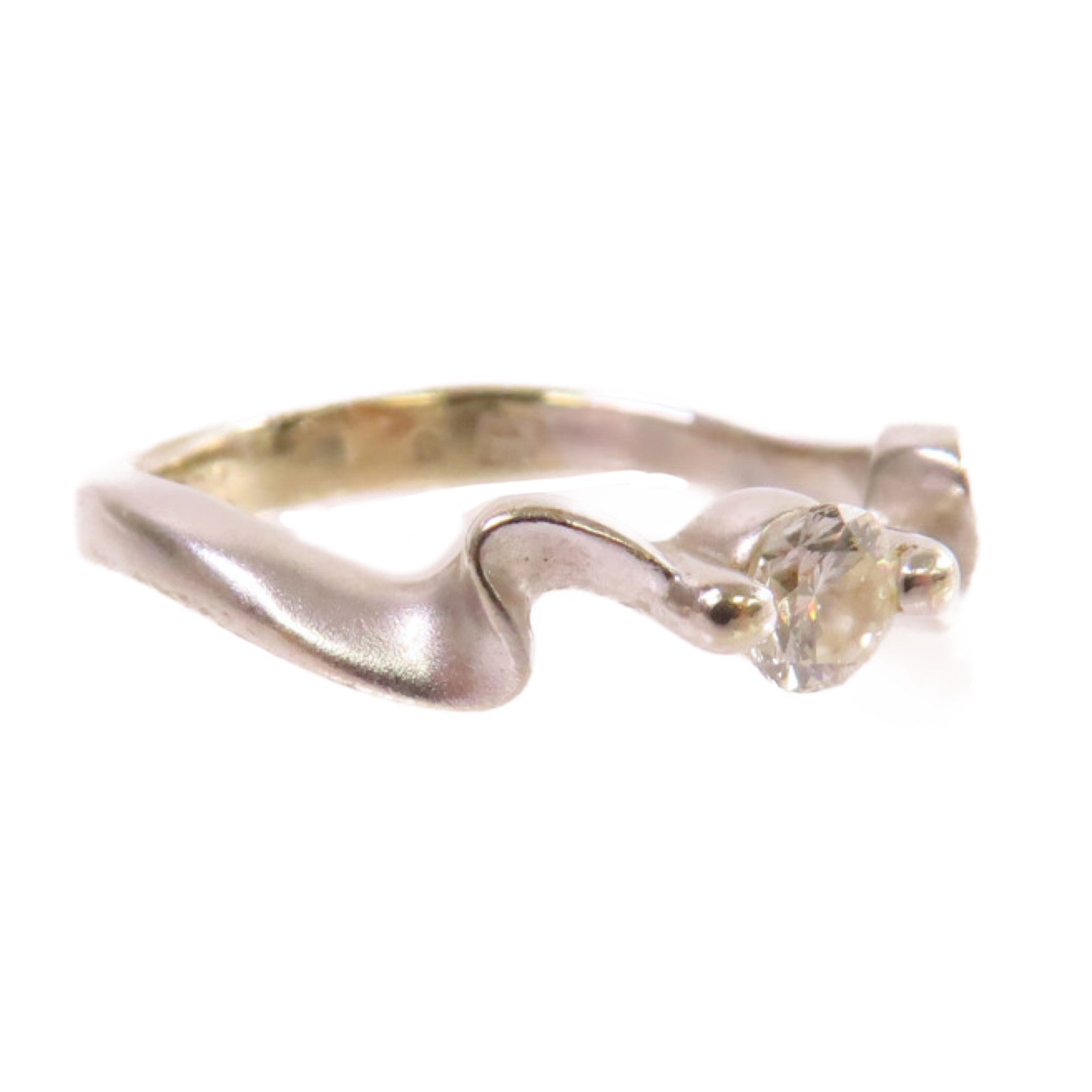 JEWELRY 【激減優惠】18K白金/鑽石Diamond Ring戒指US#4.25