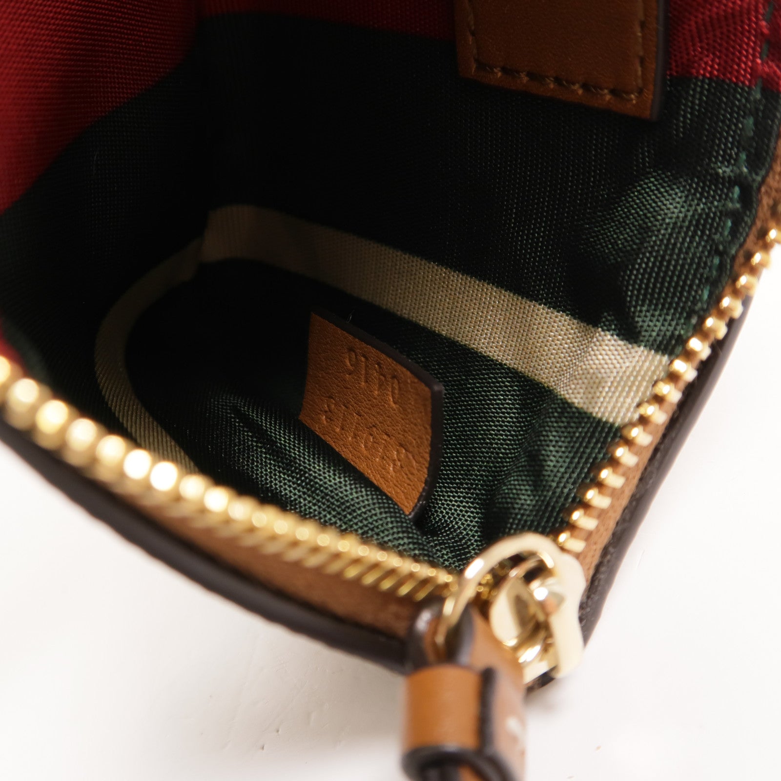 GUCCI 塗層帆布GG Emblem Key&Coin Case零錢包