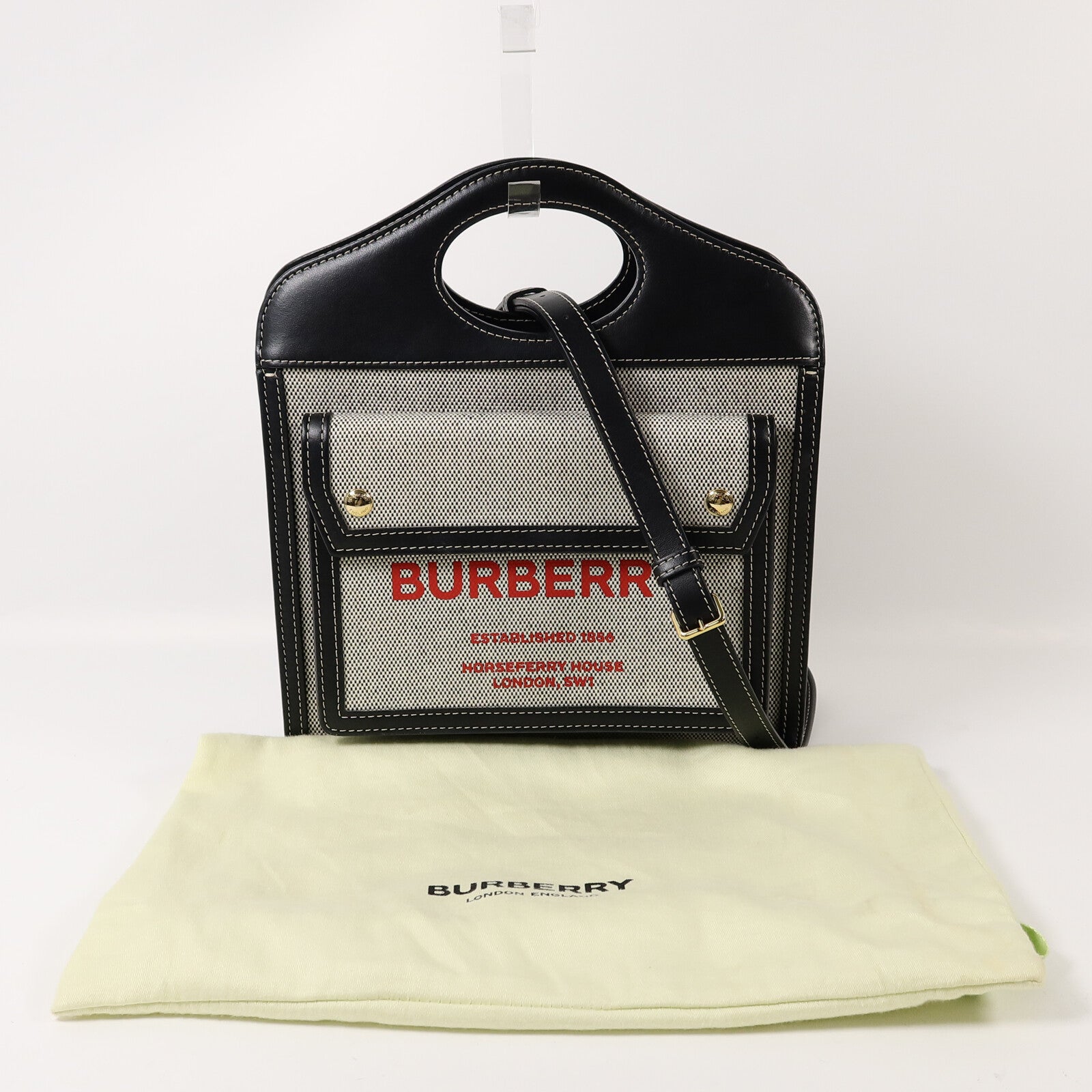 BURBERRY 帆布2 Way Shoulder Bag手挽肩背兩用袋