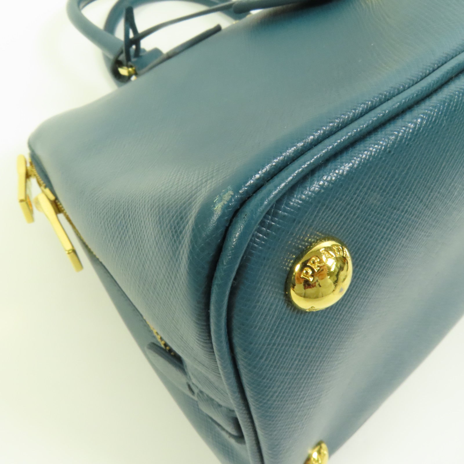 PRADA Saffiano皮革Promenade Medium金扣手挽肩背兩用袋