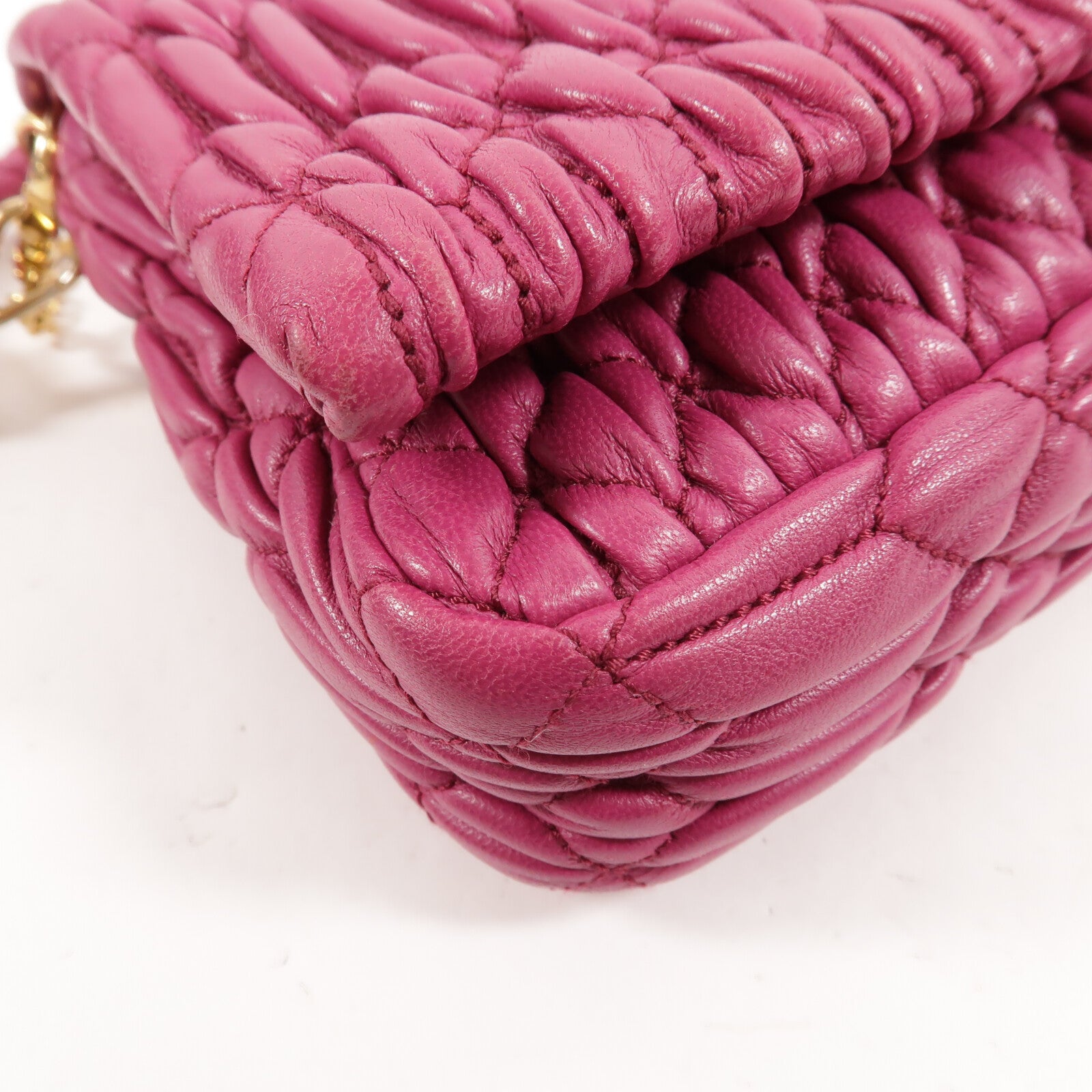 Miu Miu 羊皮皮革2Way Shoulder手挽肩背兩用袋